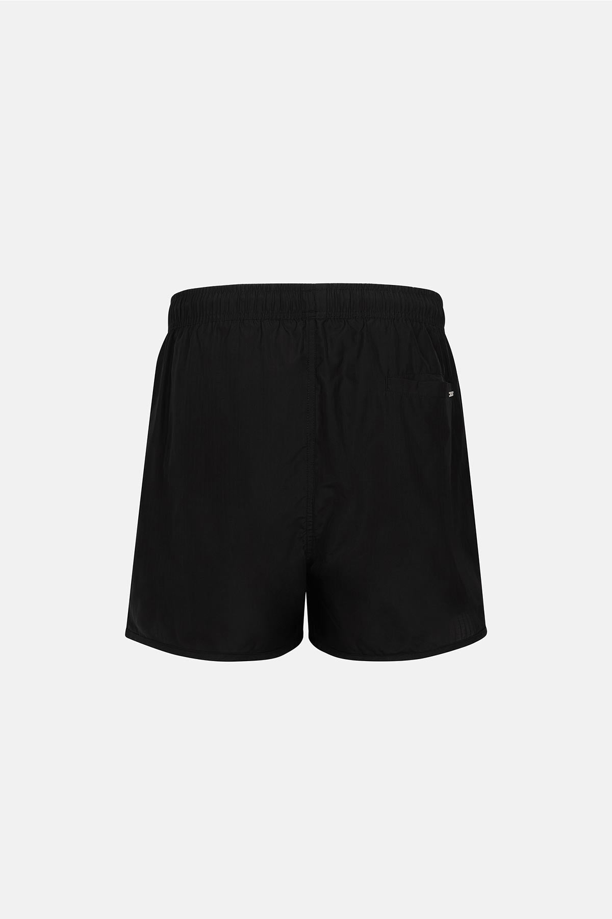 Siyah Bağlamalı Mini Şort