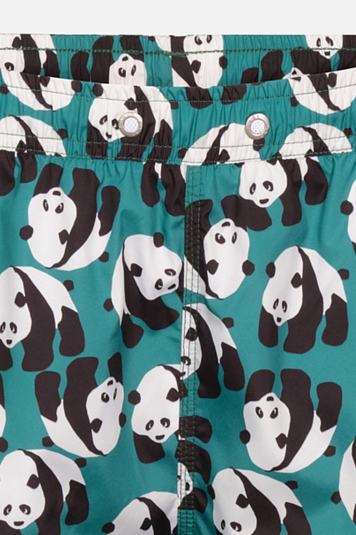 Multicolor Panda Desenli Kısa Şort