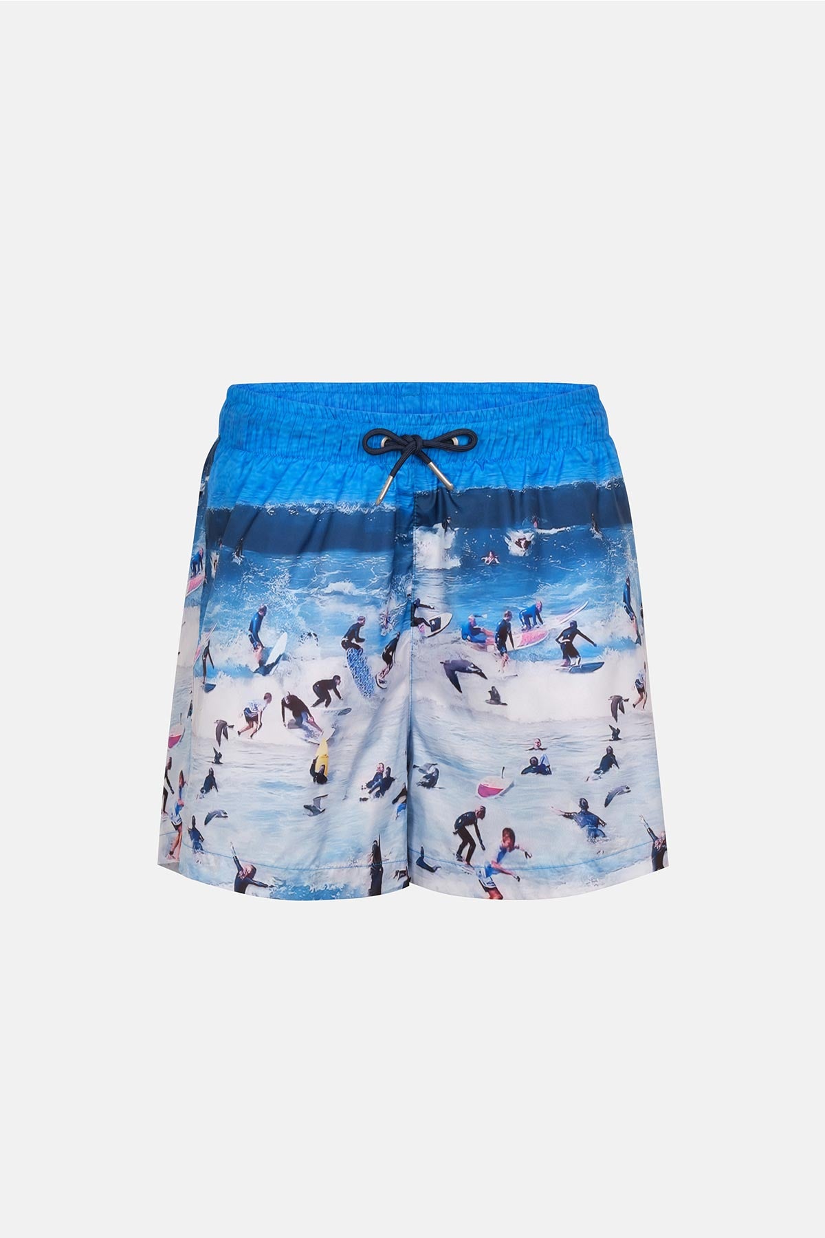 Multicolor Sörf Desenli Kısa Şort