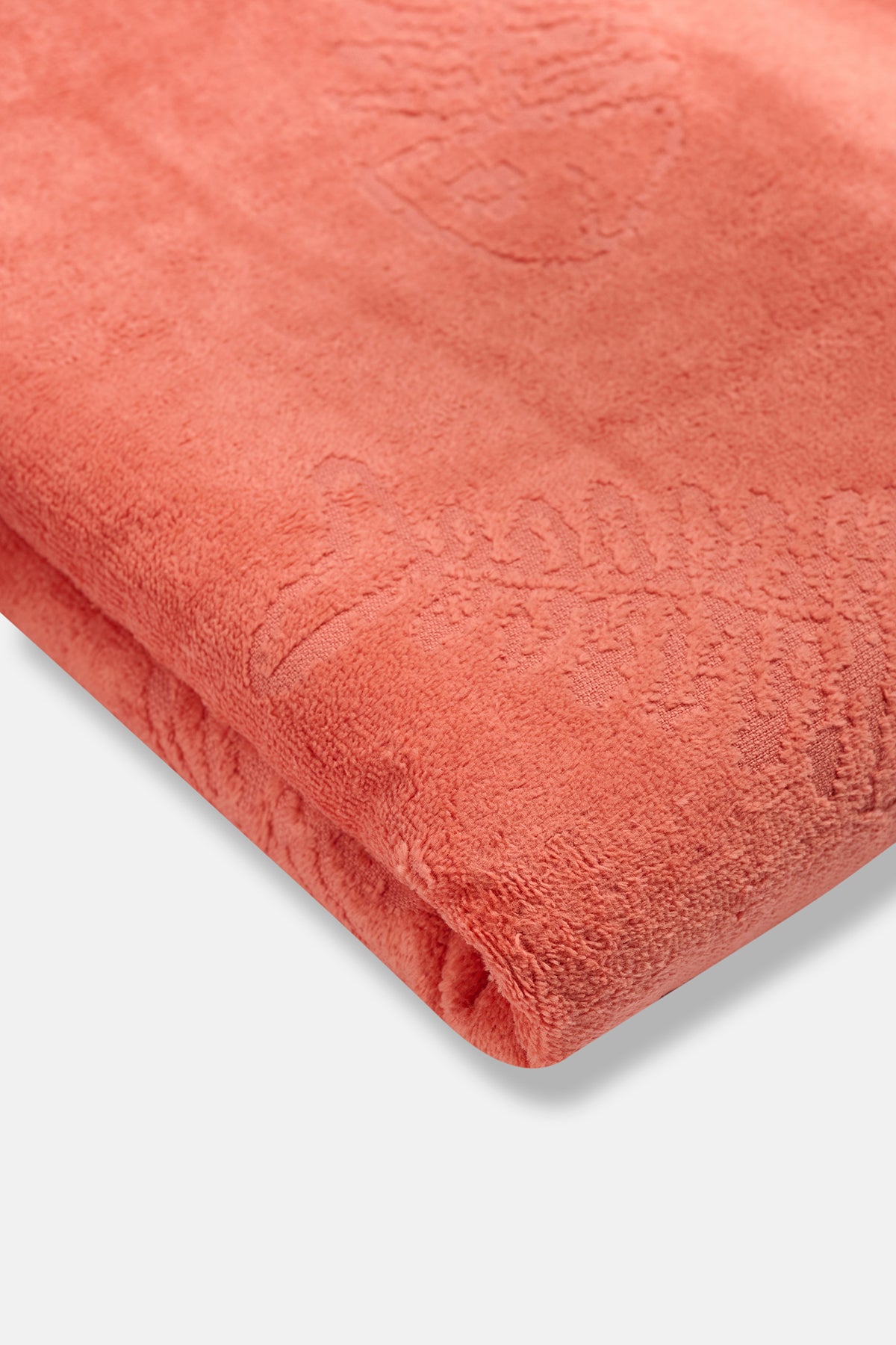 Turuncu Balık Desenli Kadife Plaj Havlusu 90X150