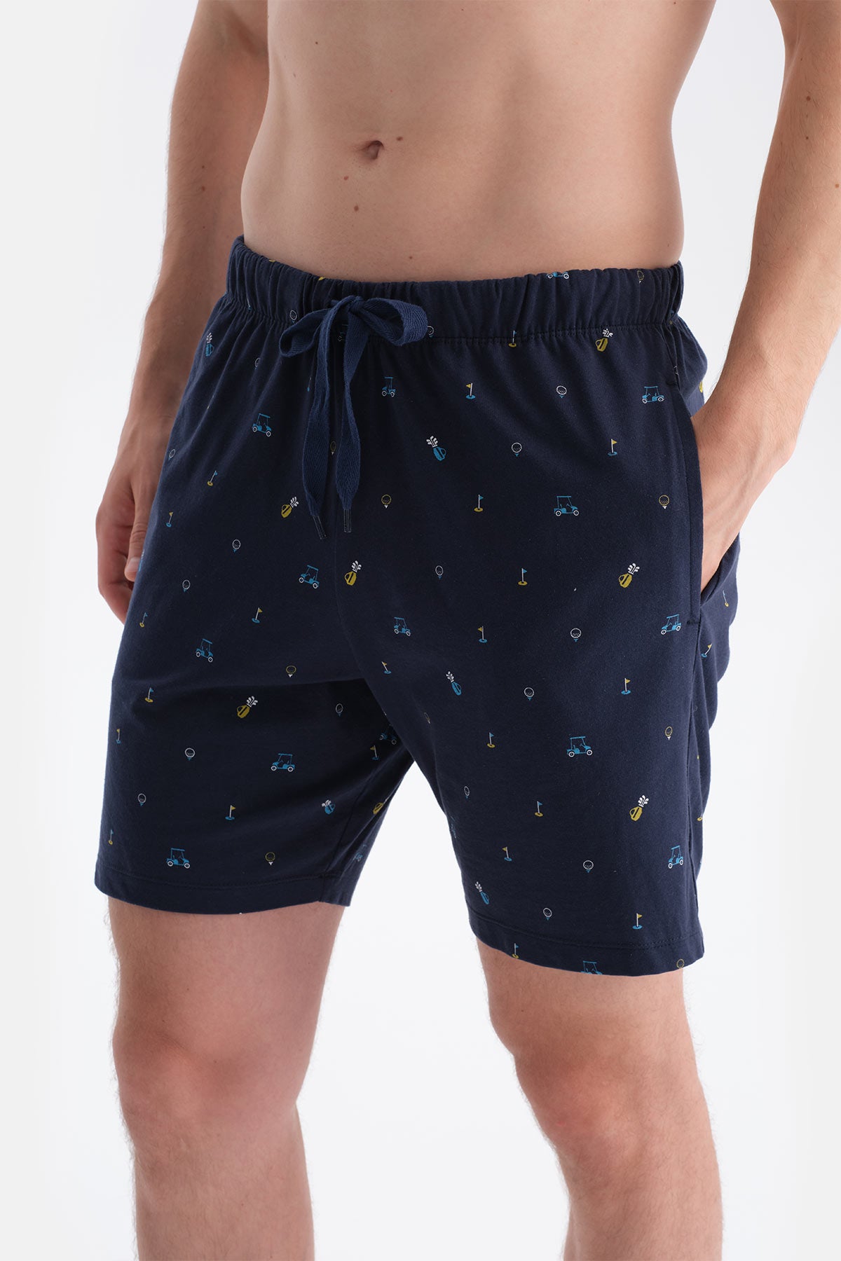 Mavi Kısa Kollu Tişört Şort Takım