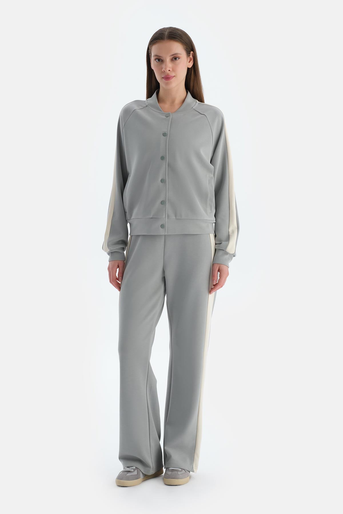 Ada Çayı Kadın Modal Karışımlı Düğmeli Ceket