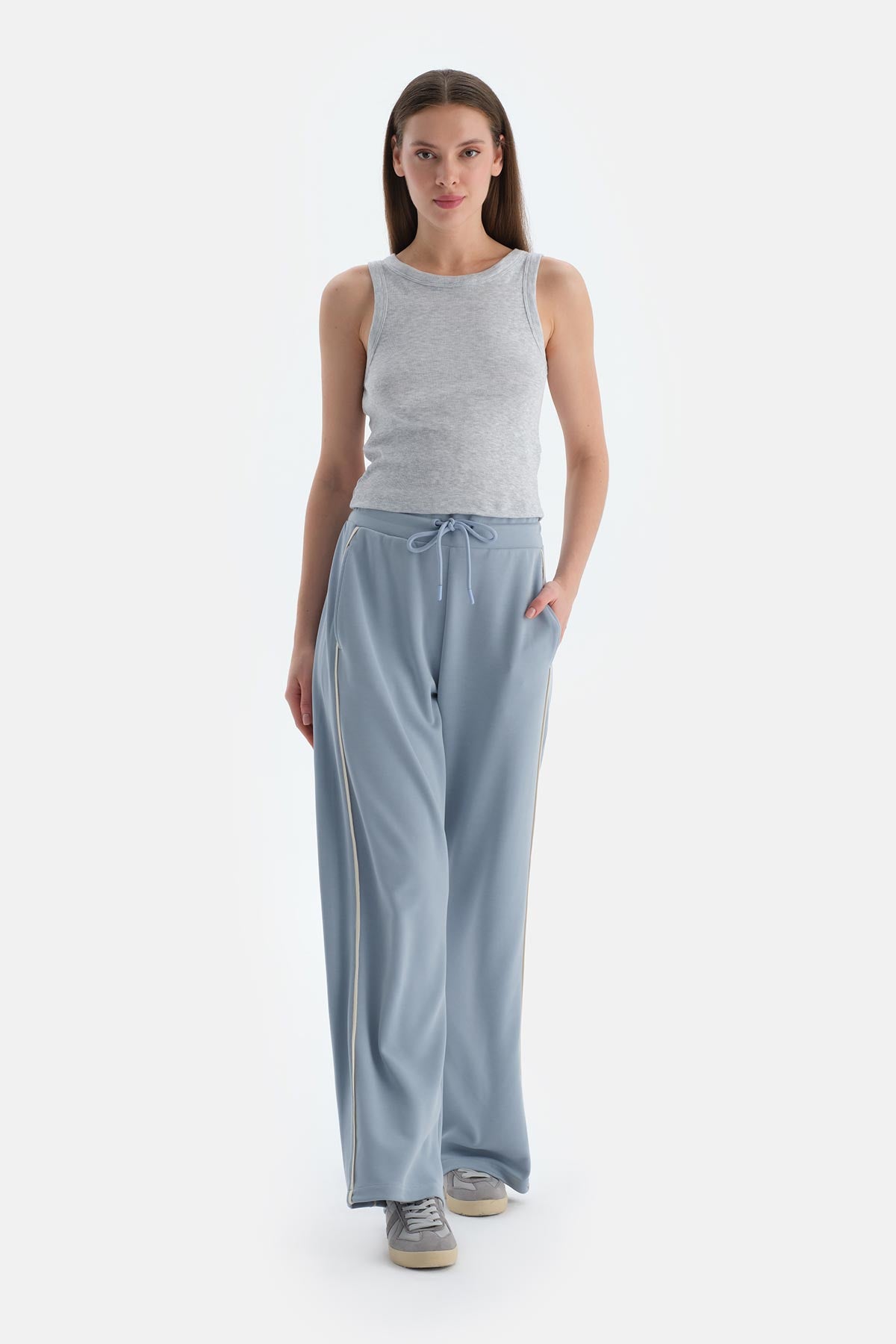 Gri Melanj Kadın Kaşkorse Atlet