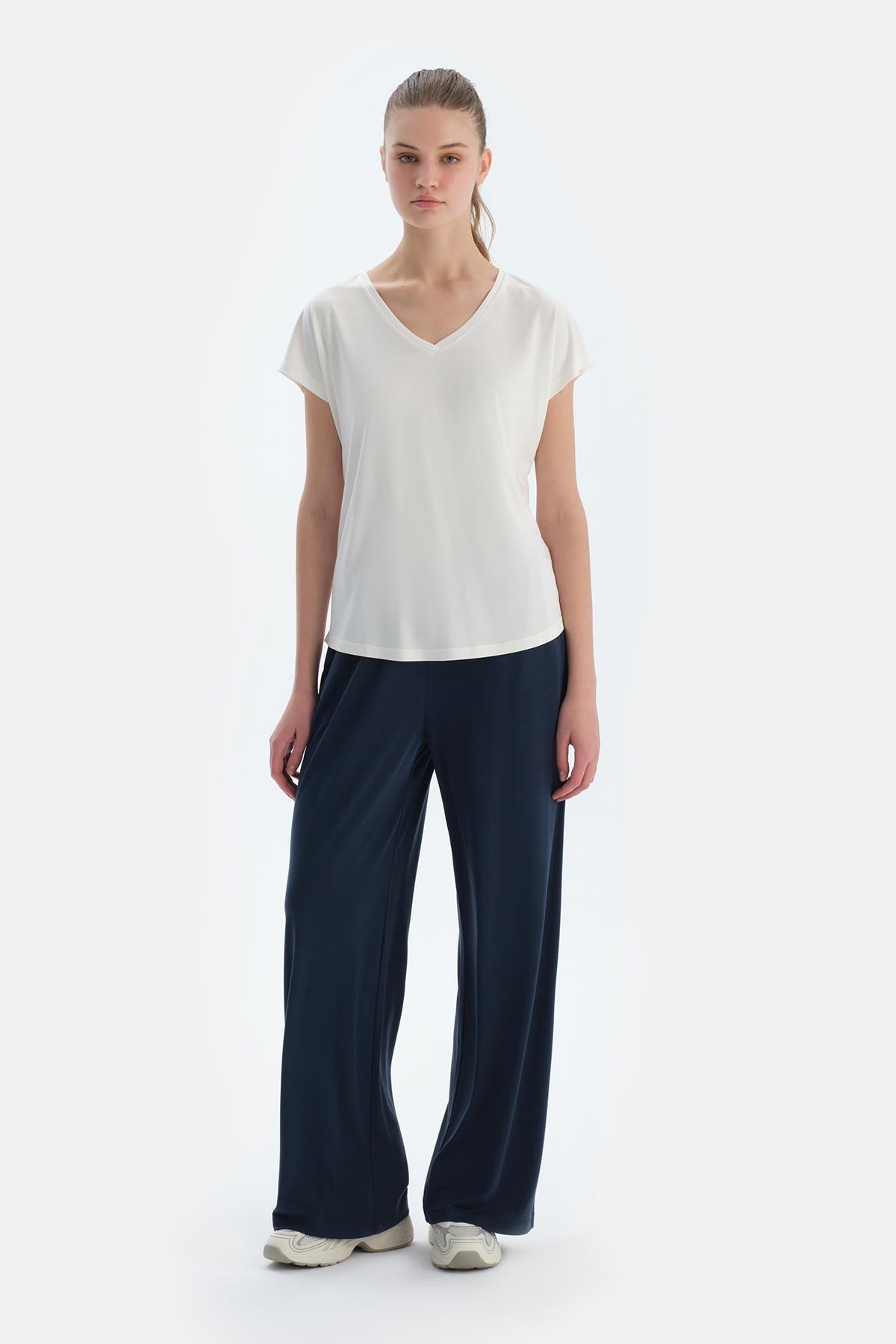 Lacivert Cepli Basıc Modal Pantolon