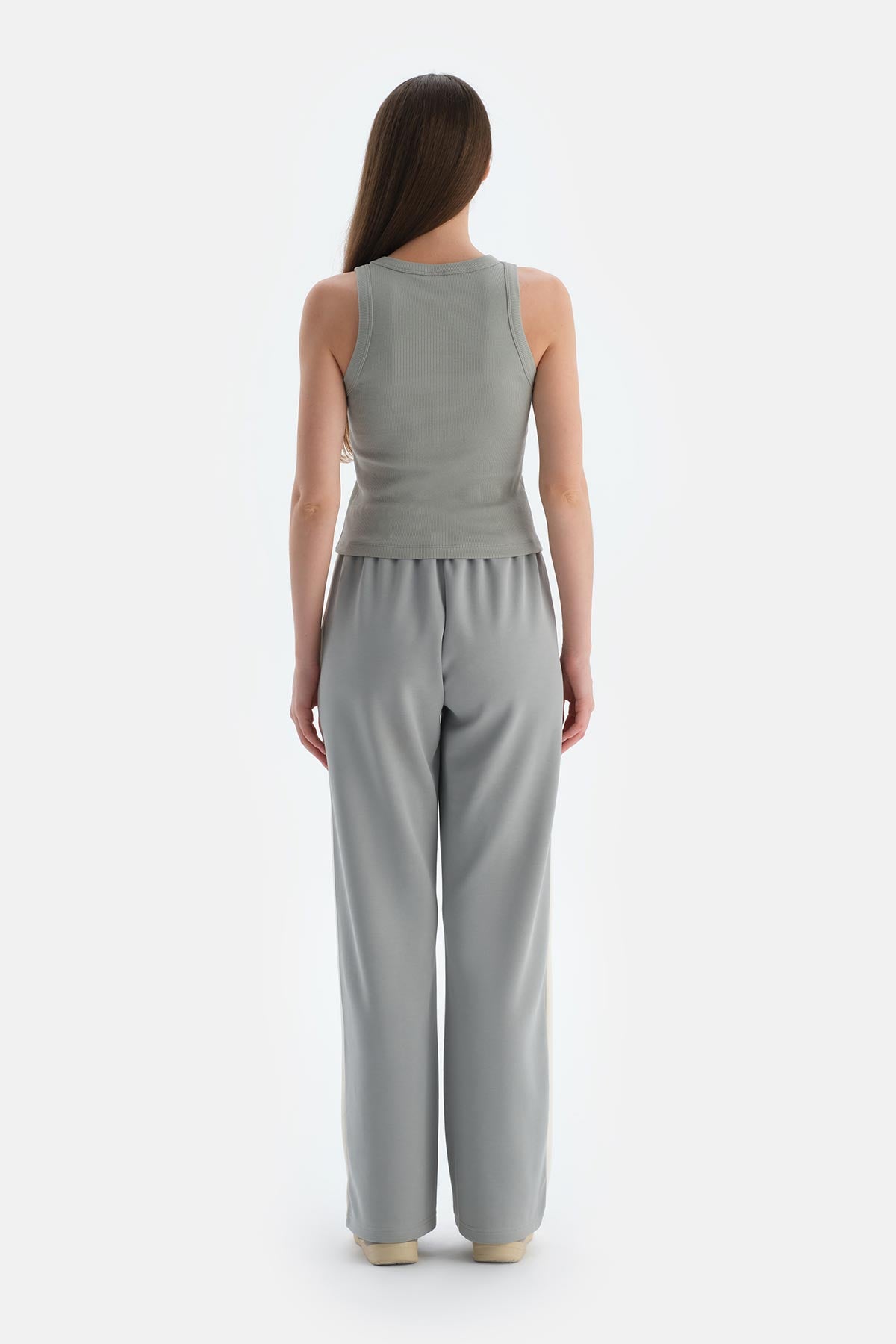 Ada Çayı Kadın Modal Karışımlı Yan Şerit Detaylı Pantolon