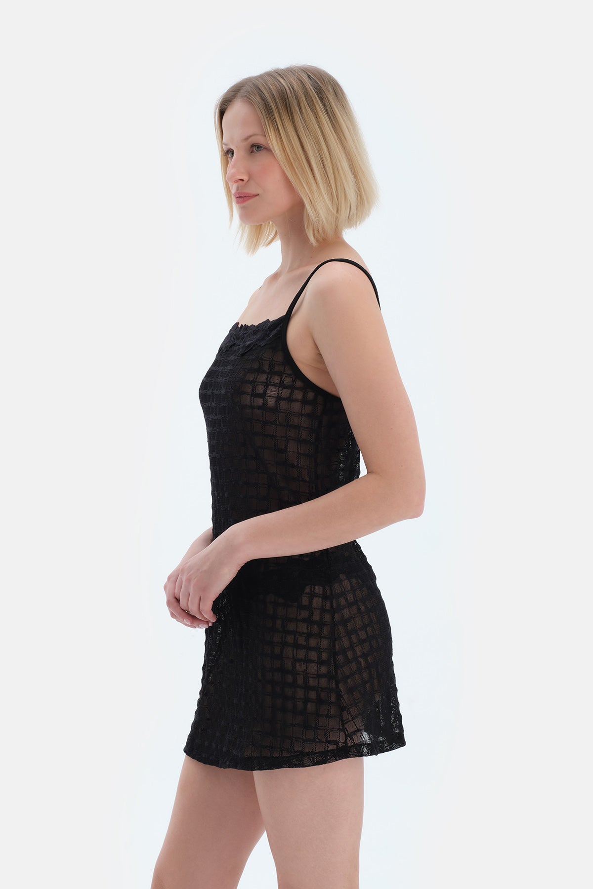 Siyah Dantel Gecelik