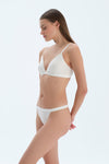 Ecru Underwire Lace Bra with Alternative Straps
