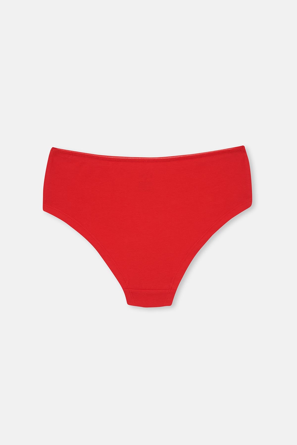 Kırmızı-Lacivert Kadın 3'lü Parça Baskılı Hipster Külot