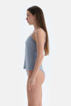 Ice Blue TULLE DETAILED BODYSUIT
