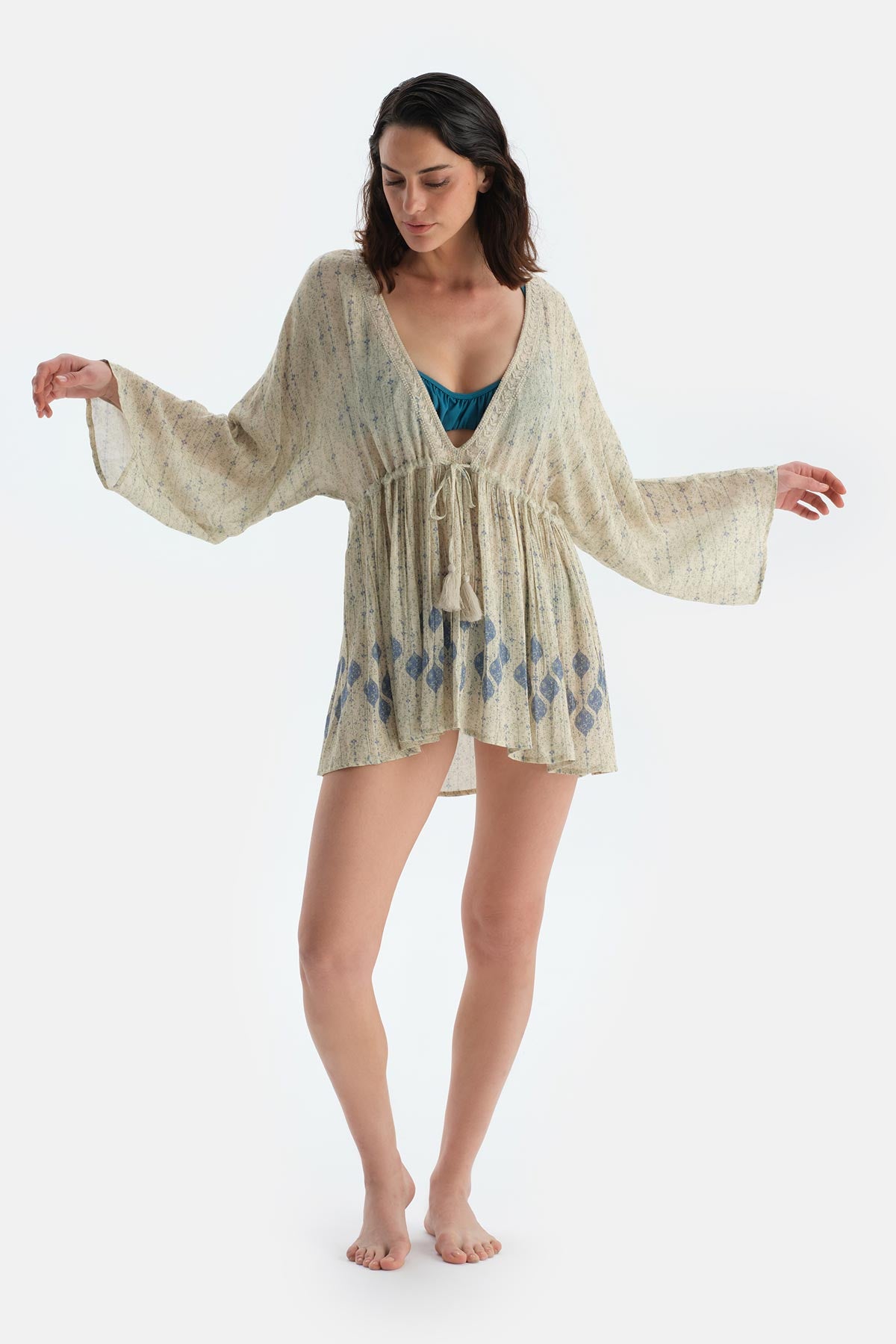 Multicolor Uzun Kol Elbise