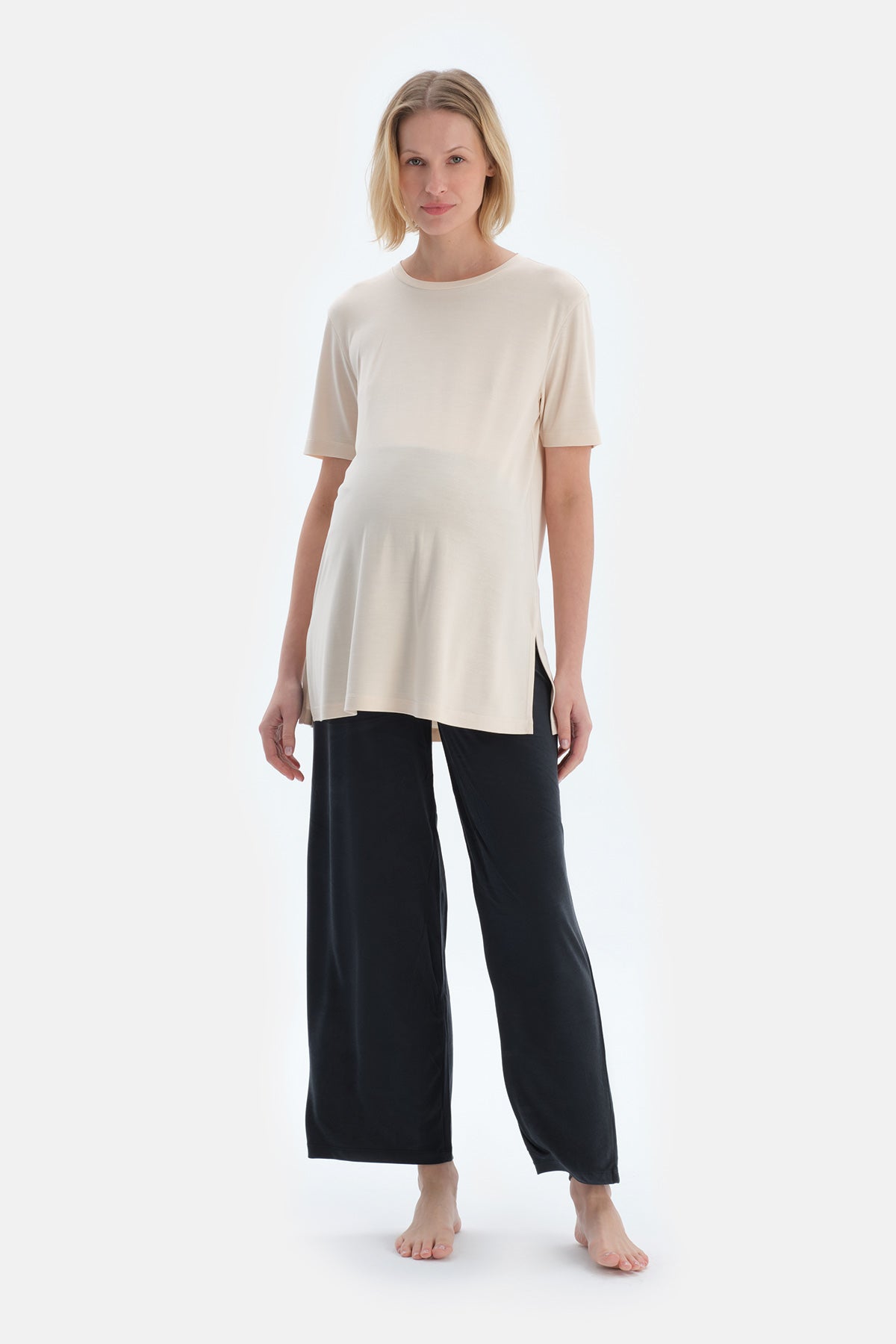 Siyah Modal Hamile Pantolon