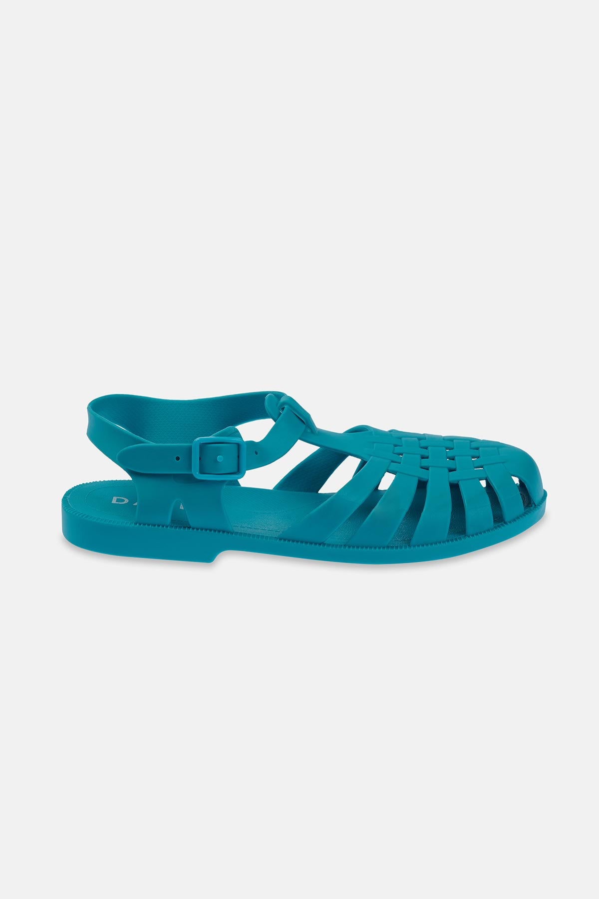 Turkuaz Kadın Bantlı Mat Jelly Sandalet