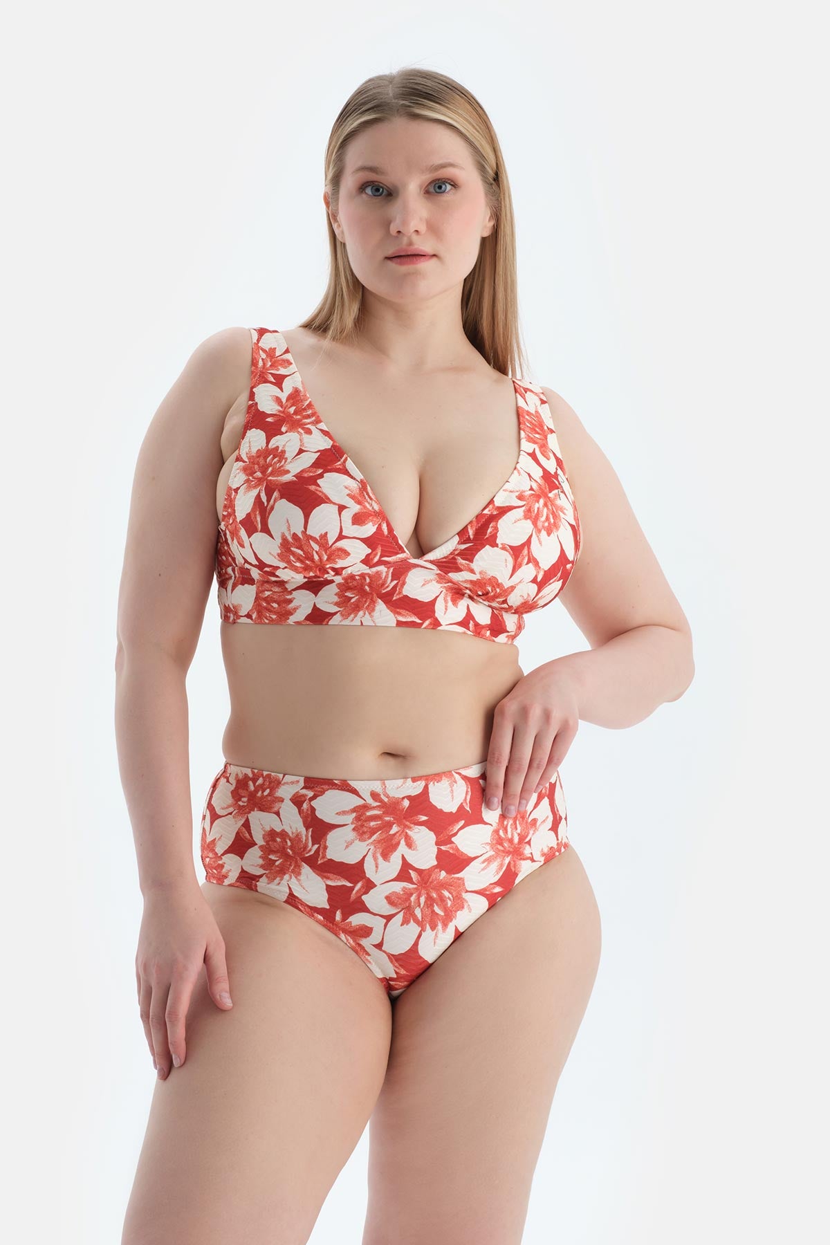 Multicolor Yüksek Bel Bikini Alt