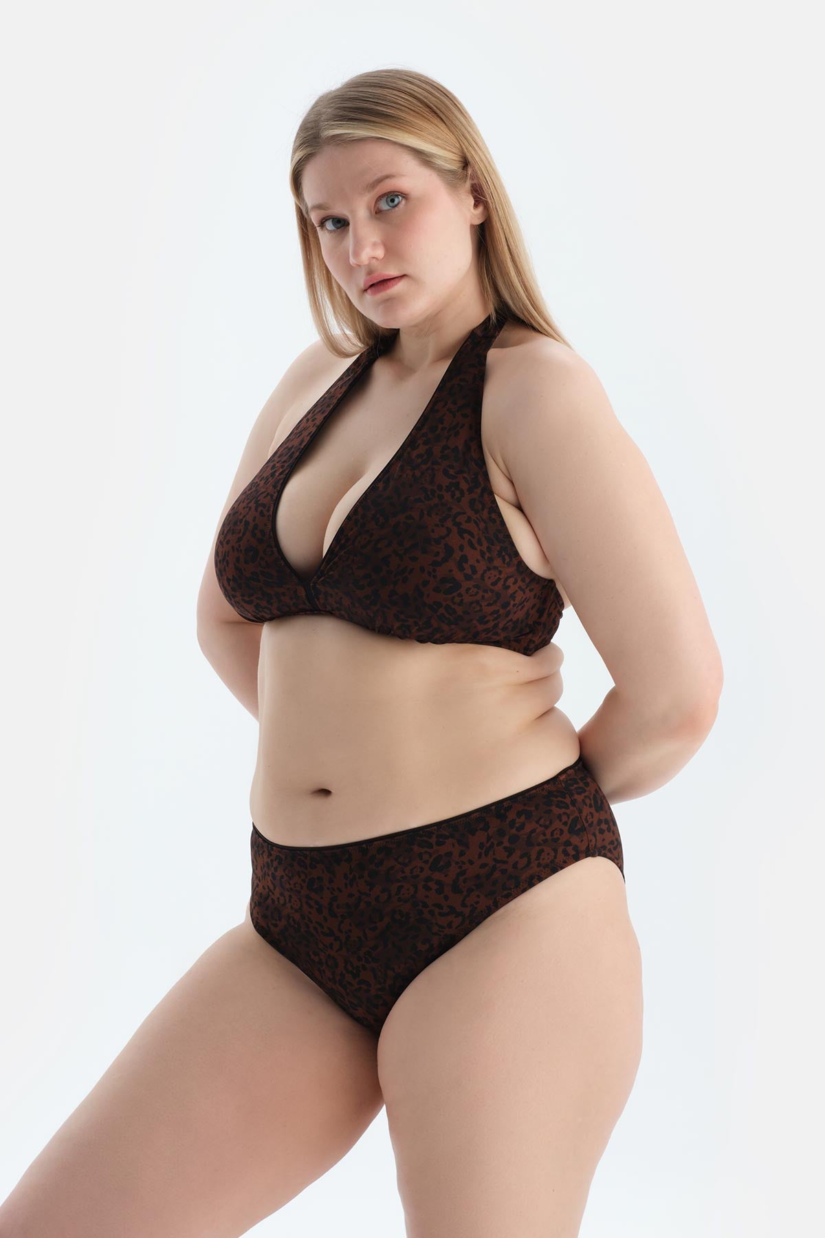 Multicolor Yüksek Bel Bikini Alt