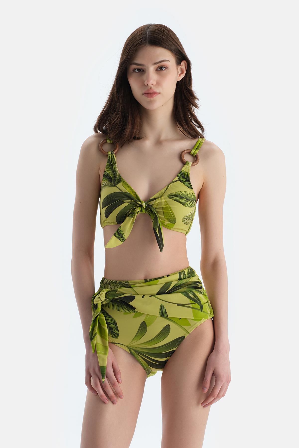 Multicolor Yüksek Bel Bikini Alt