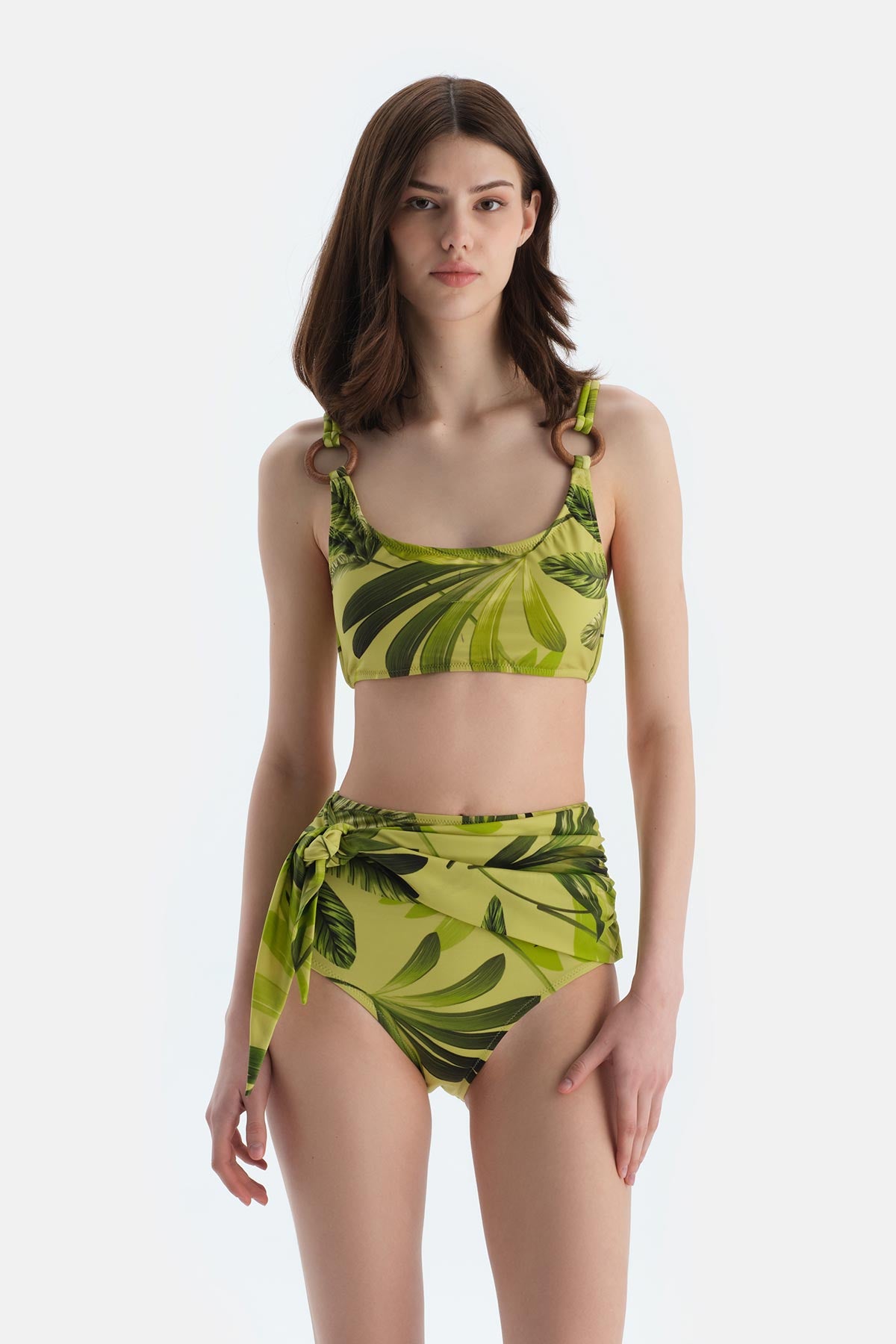 Multicolor Yüksek Bel Bikini Alt