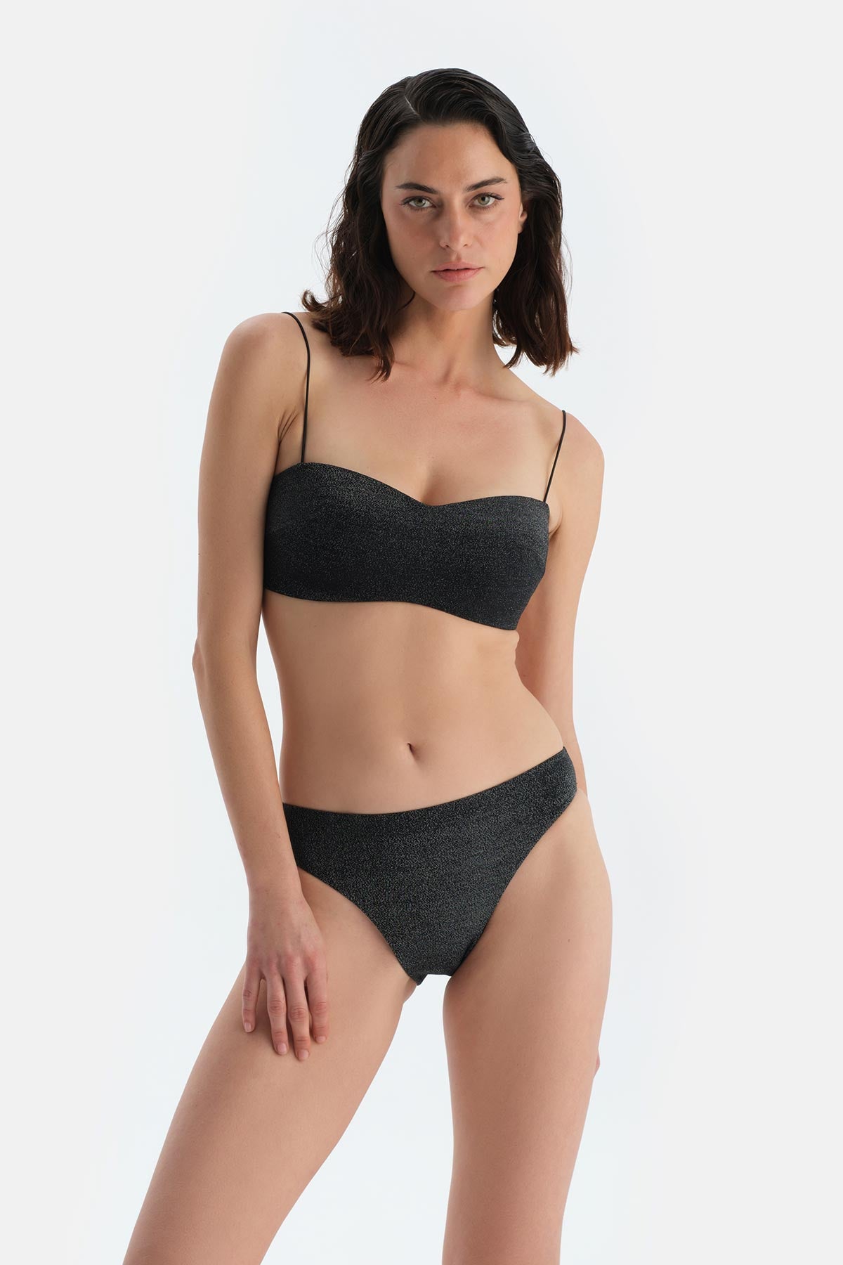 Siyah Normal Bel Bikini Alt