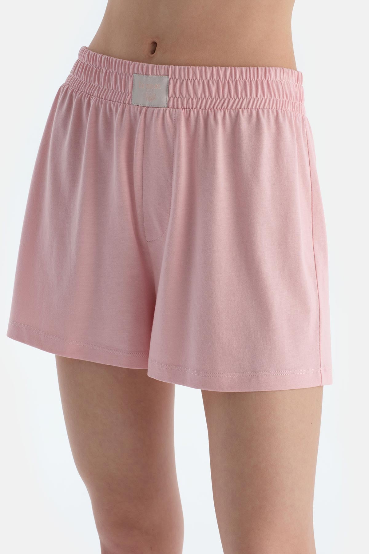 Gri Melanj Baskı Detaylı Kısa Kollu Tişört Şort Pijama Takımı