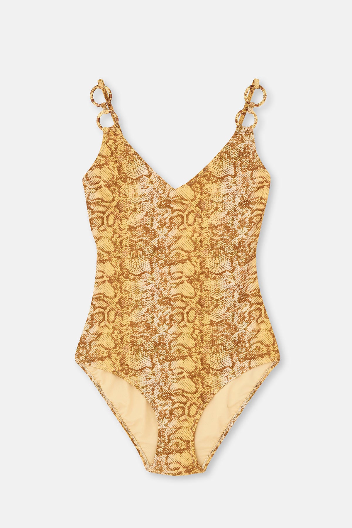 Multicolor V Yaka Desenli Mayokini