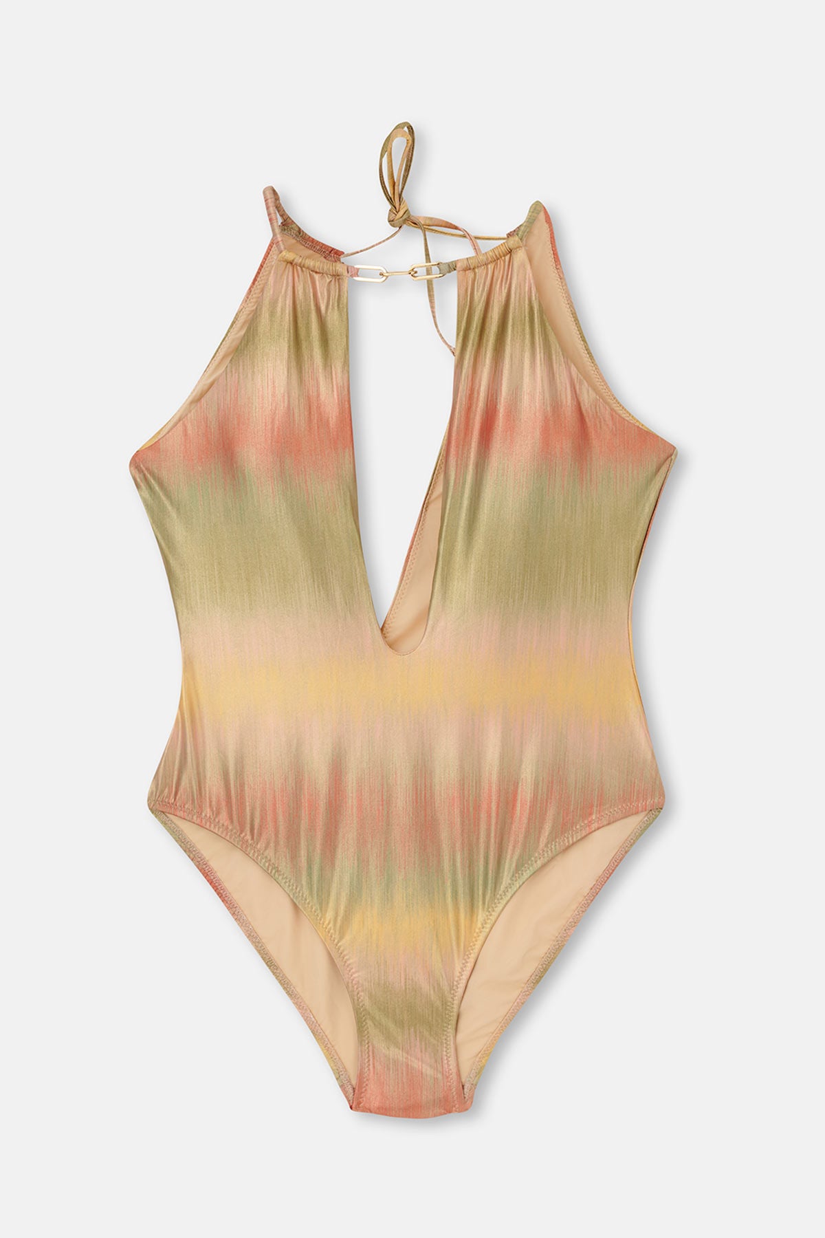 Multicolor Halter Yaka Mayo
