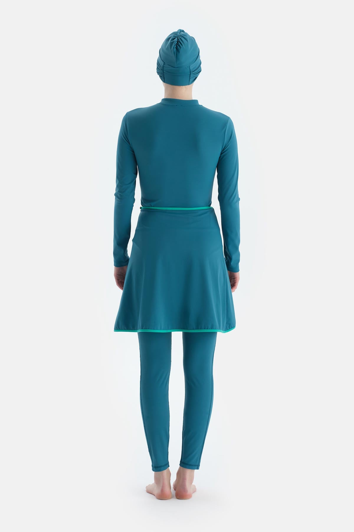 Petrol Mavi Fermuarlı Uk. 4 Parçalı Set