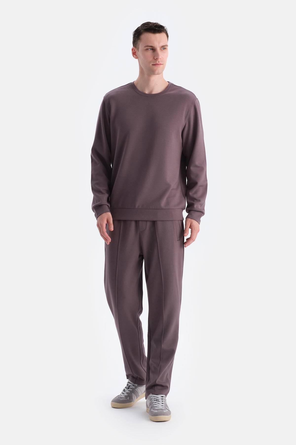 Açık Kahve Nervür Detaylı Scuba Pantolon