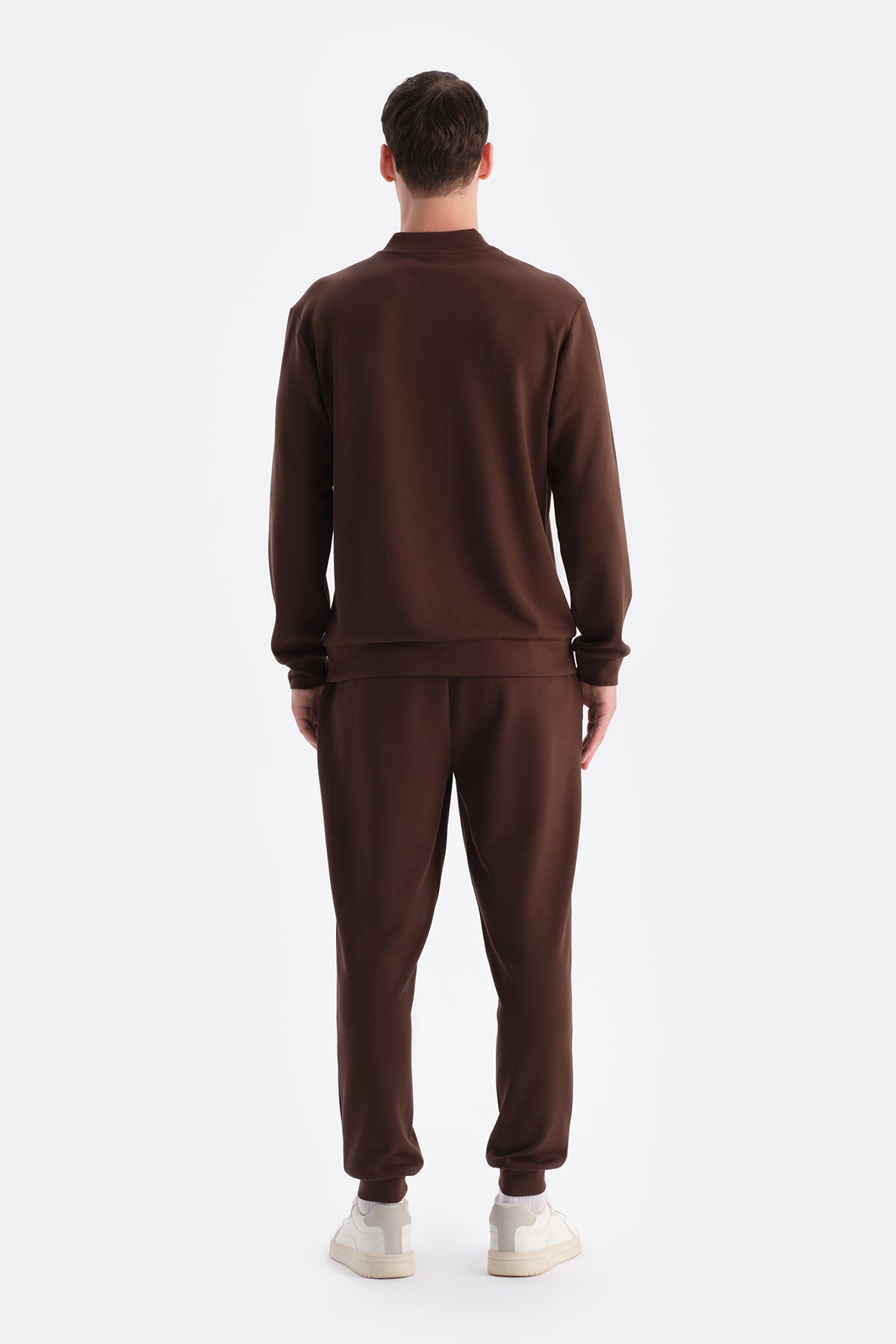 Koyu Kahve Jogger Paça Scuba Pantolon