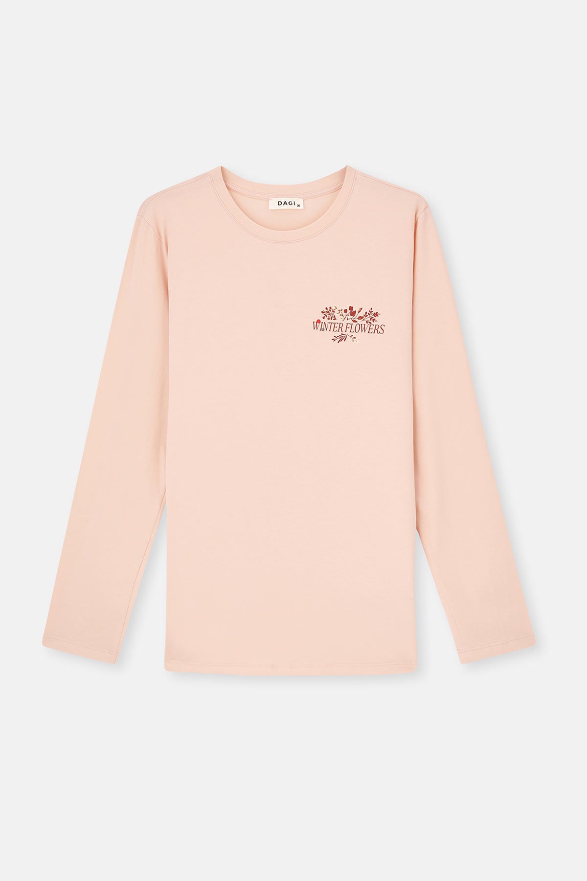 Pudra Uzun Kollu Pijama Takımı