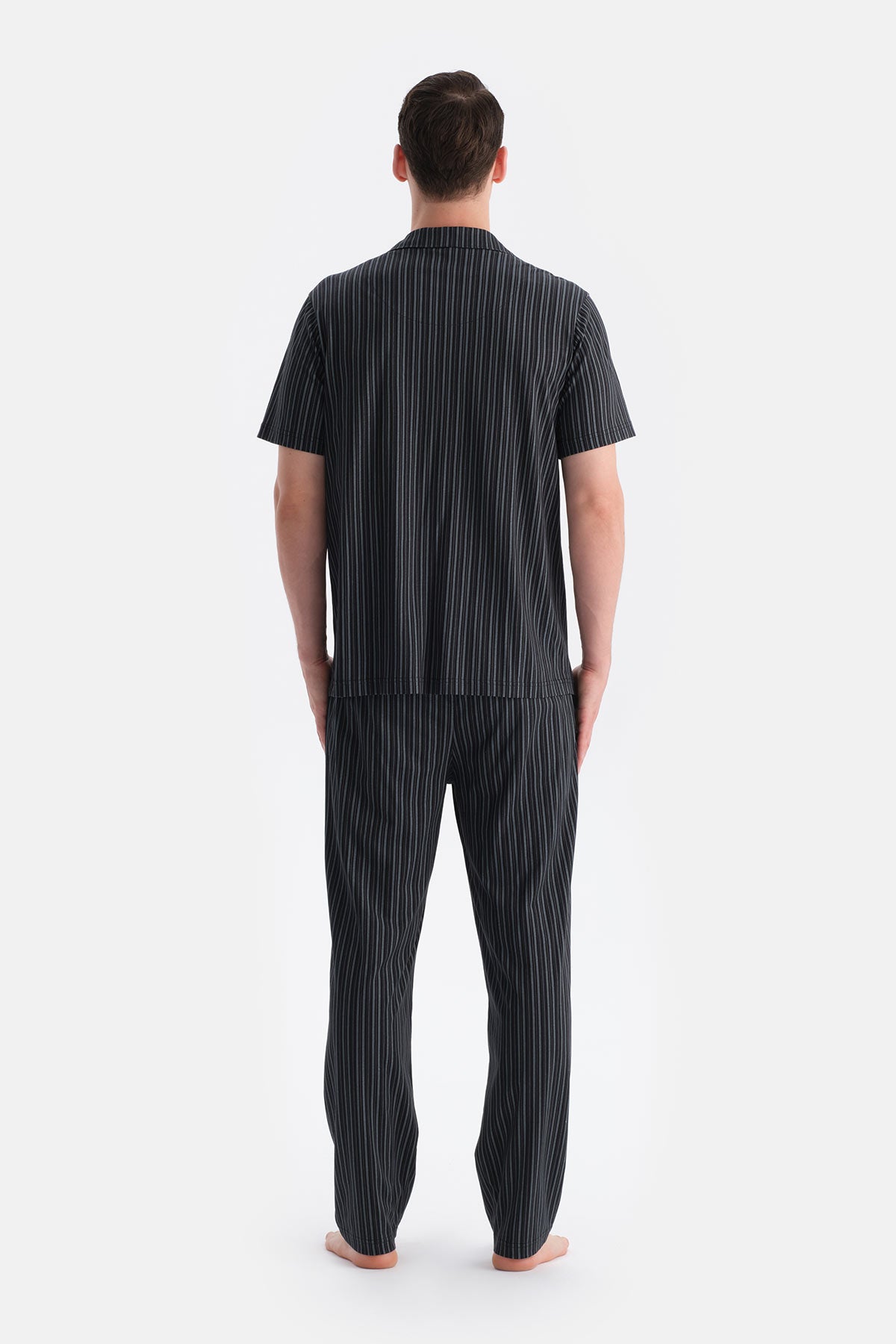 Multicolor Çizgili Gömlek Pantolon Takım