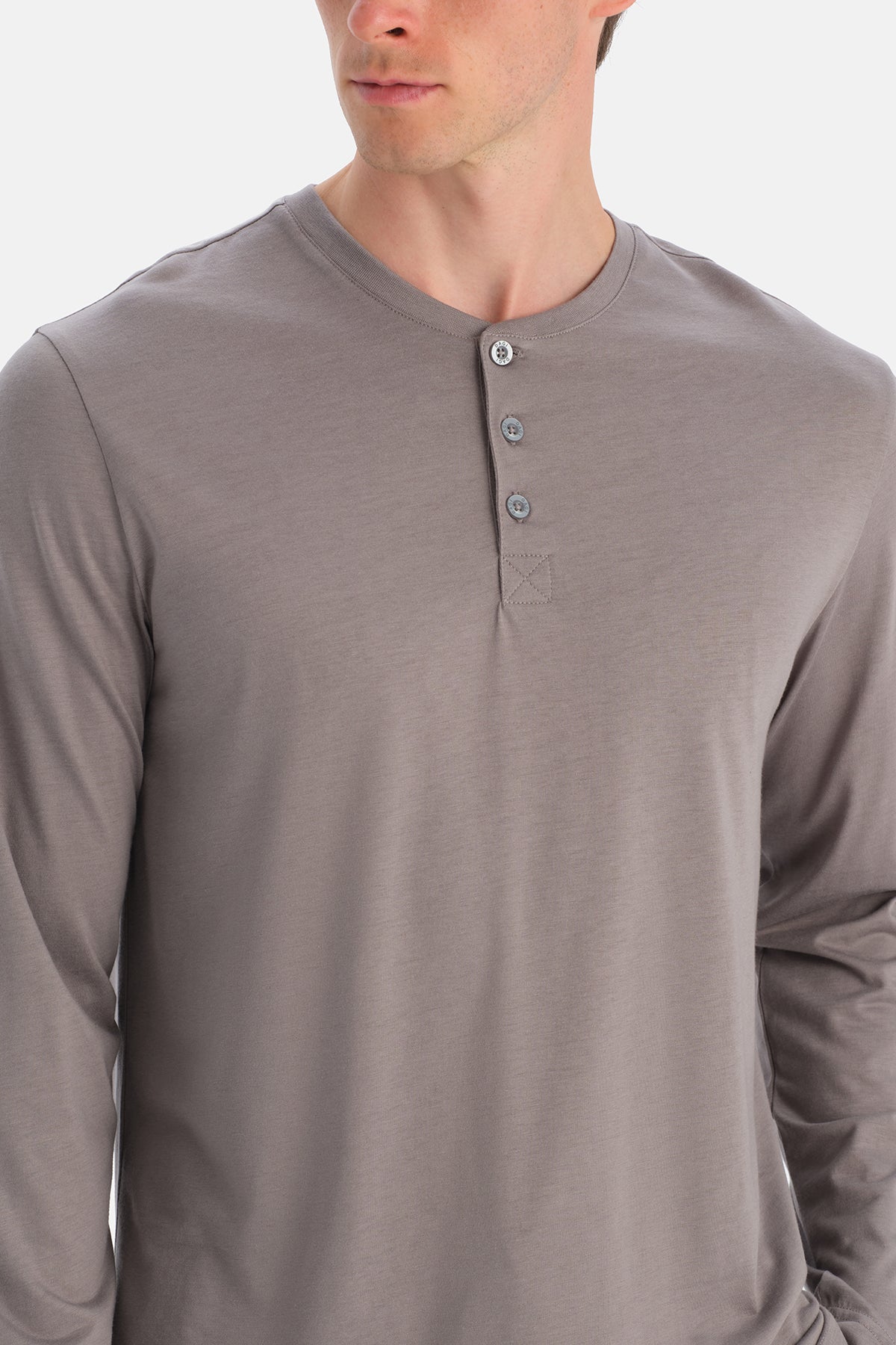 Gri Uzun Kollu Patlı Tişört Pantolon Takım