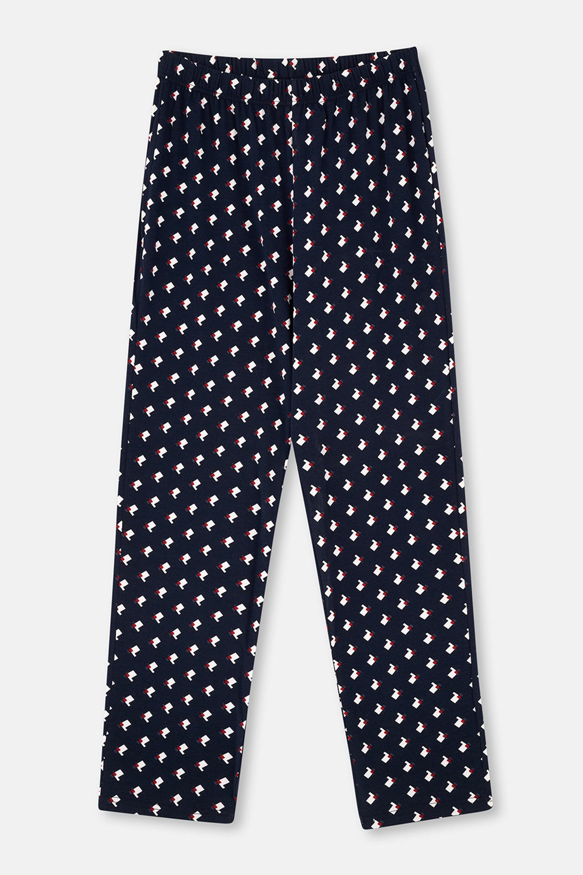 Kırmızı Kırmızı Erkek Uzun Kollu Pijama Takımı