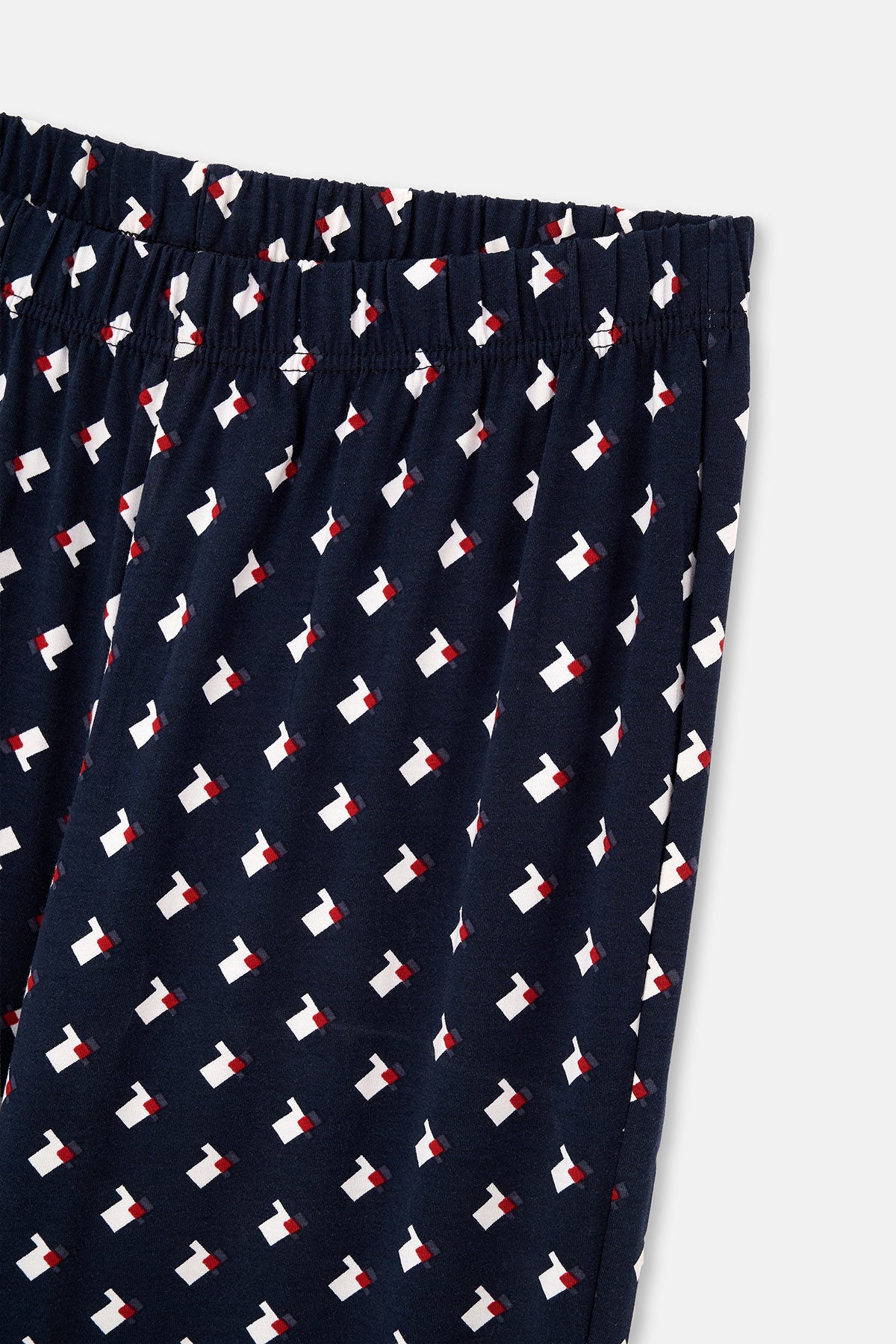 Kırmızı Kırmızı Erkek Uzun Kollu Pijama Takımı