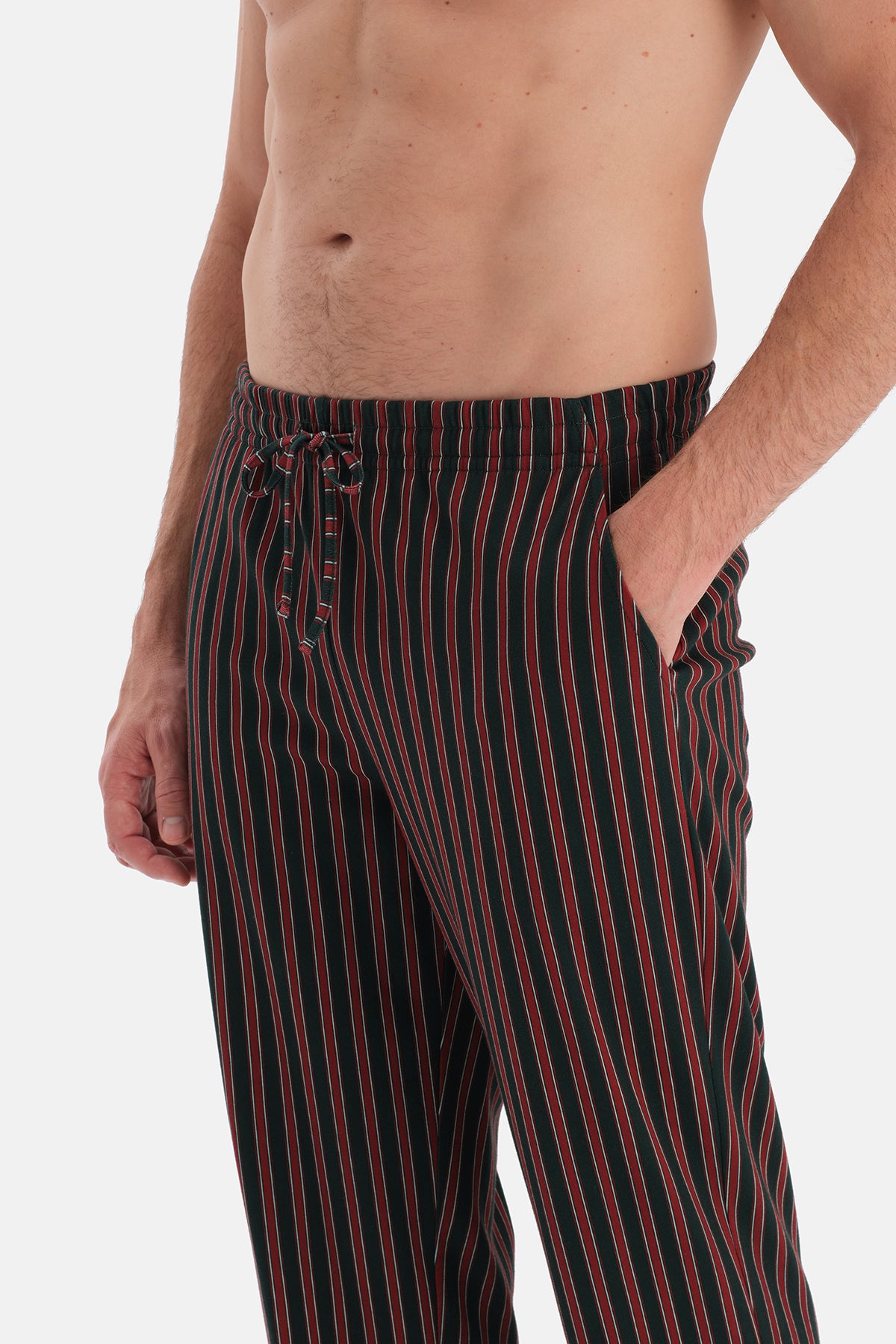 Yeşil Uzun Kollu Cepli Tişört Pantolon Takım