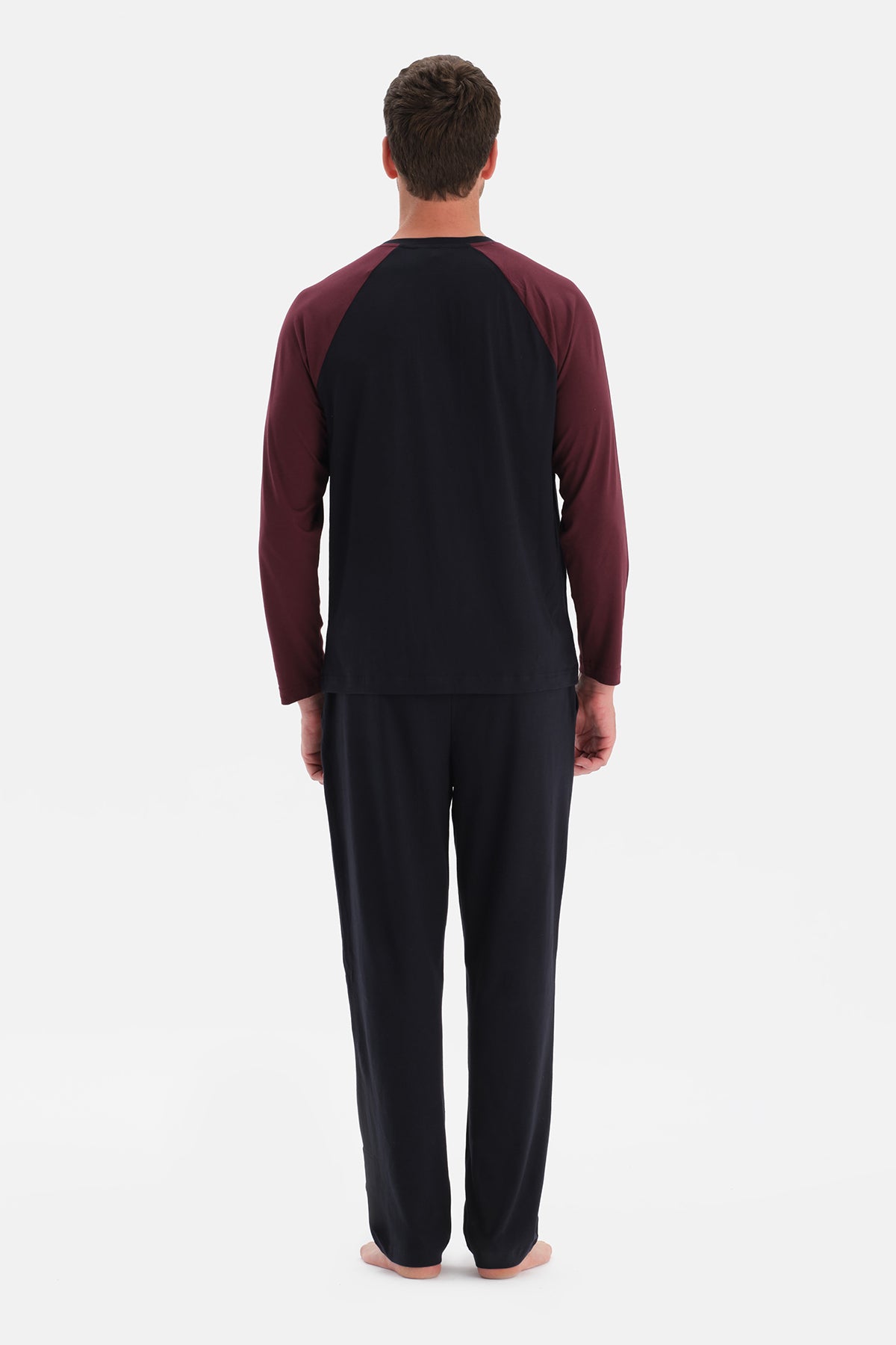 Lacivert Reglan Kollu Tişört Pantolon Takım