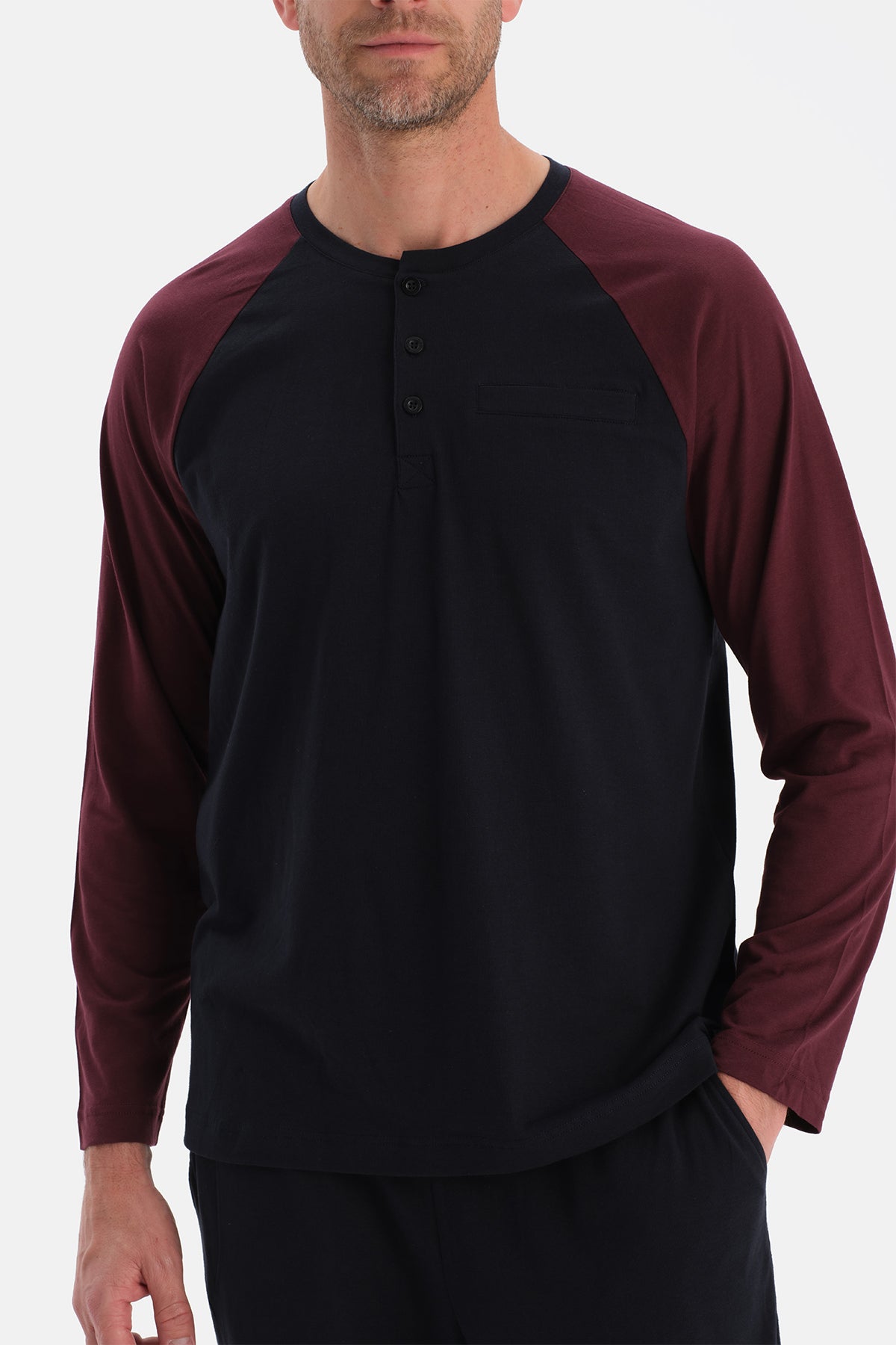 Lacivert Reglan Kollu Tişört Pantolon Takım