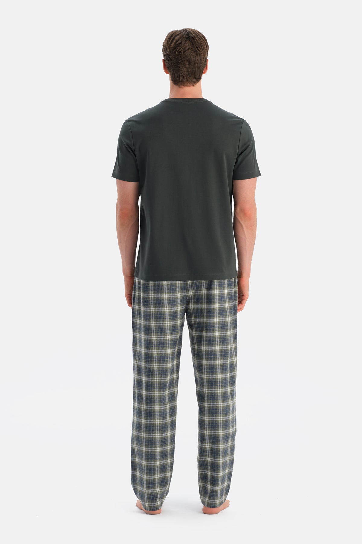 Multicolor Ekoseli Dokuma Pantolon