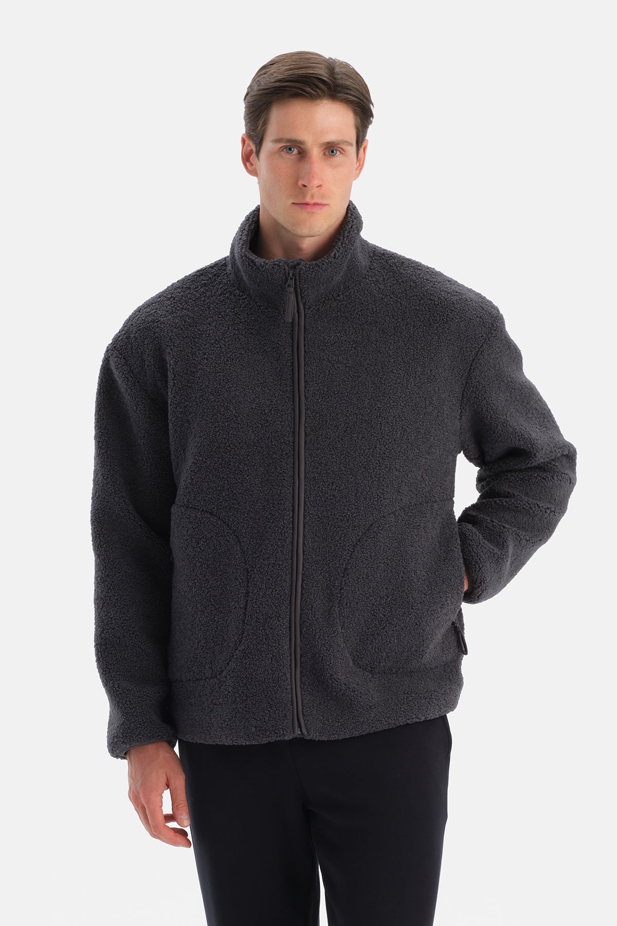 ERKEK FERMUARLI SWEATSHIRT