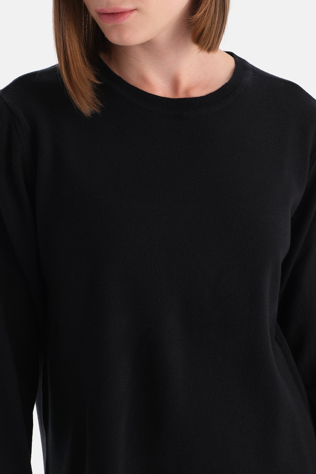 Siyah Travel Biye Detaylı Sweatshirt