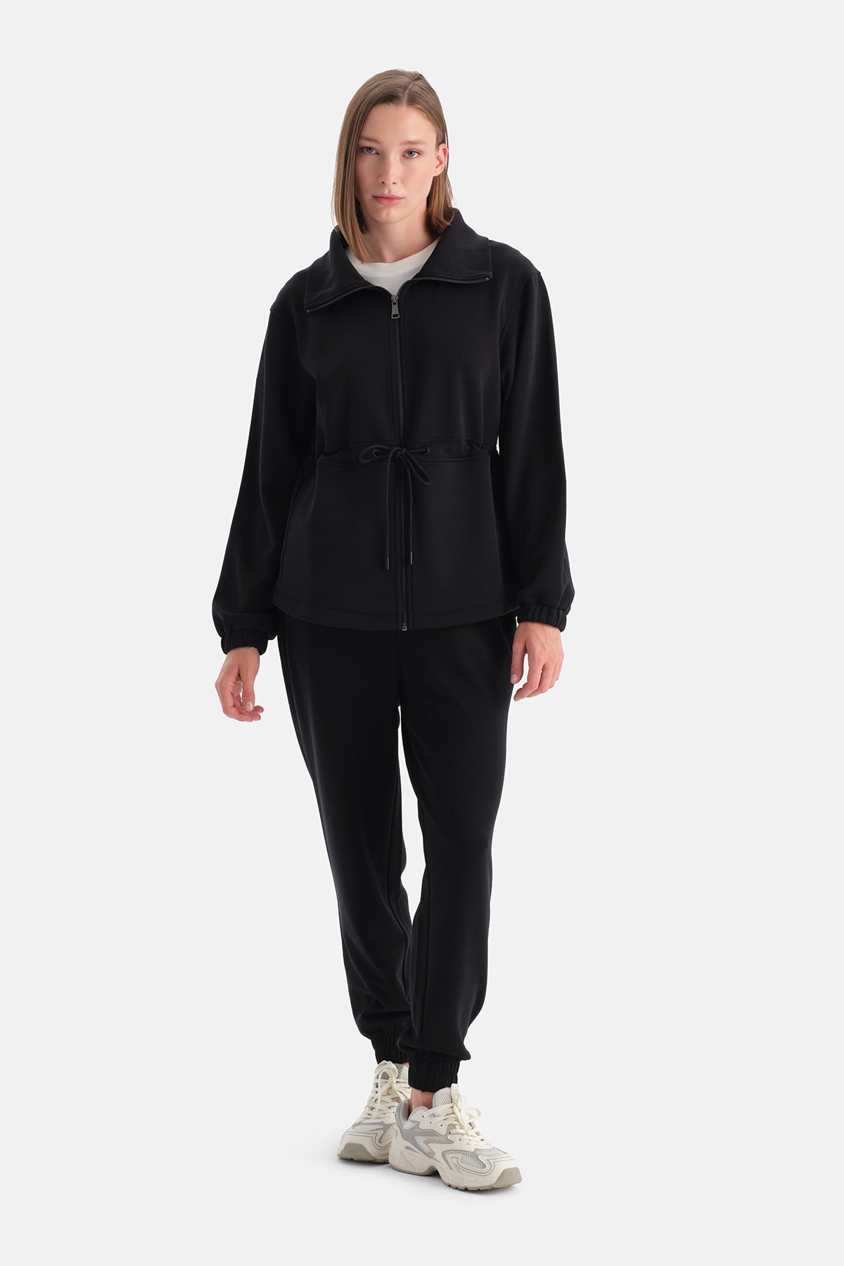 Siyah Kadın Modal Jogger Eşofman Altı