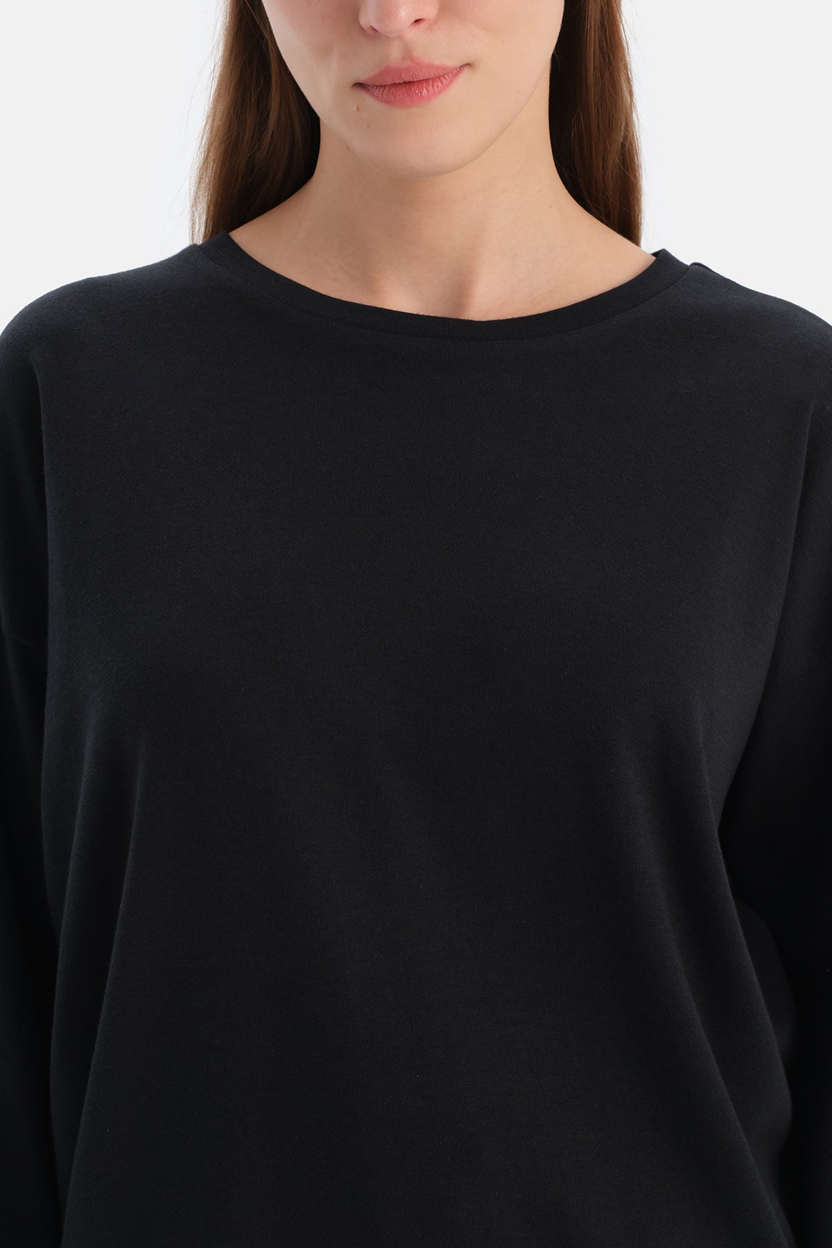 Siyah Bisiklet Yaka Jogger Paça Celliant Pijama Takımı