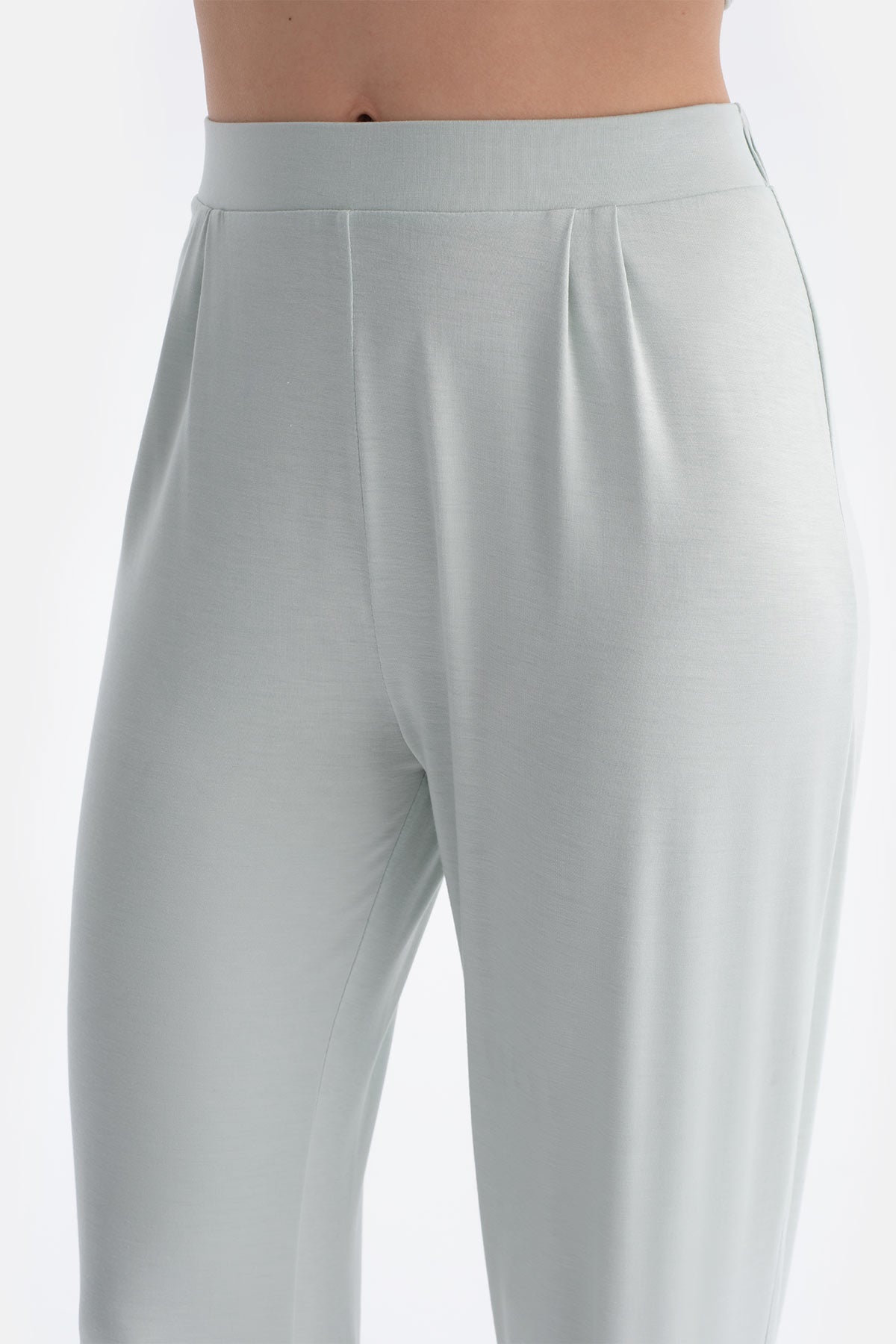 Turkuaz Pilikaşeli Tişört Pantolon Takım