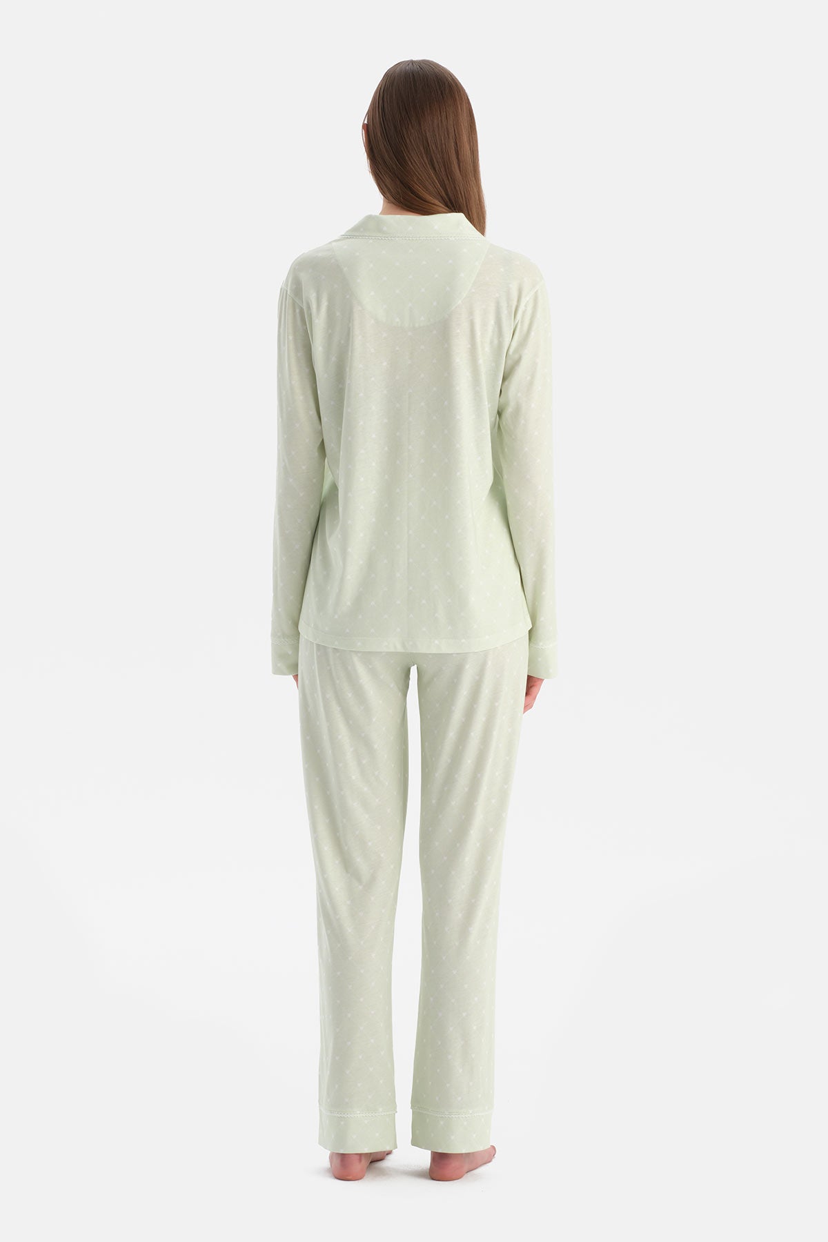 KALP DESENLİ GÖMLEK PANTOLON TAKIM