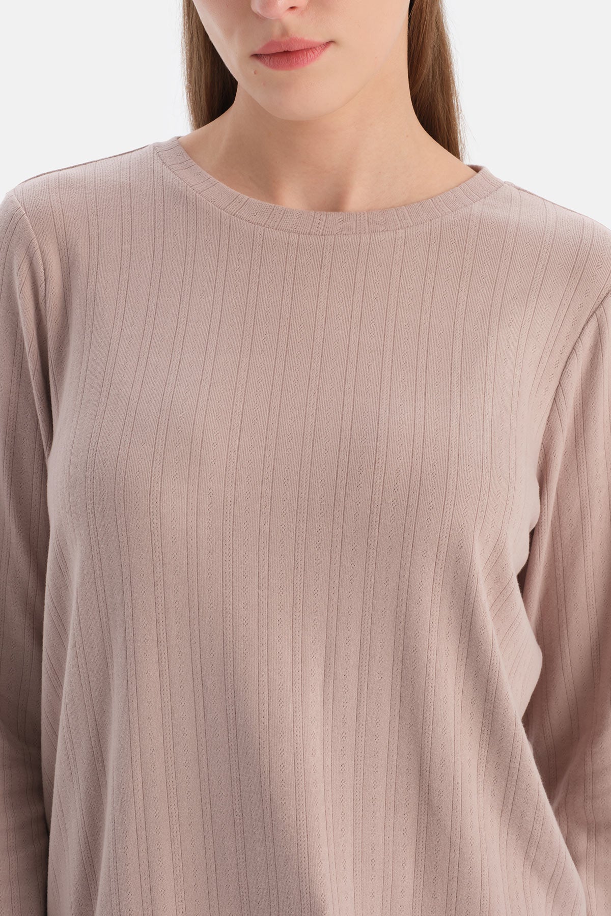 Vizon Travel Pointel Bisiklet Yaka Tişört Pantolon Pijama Seti