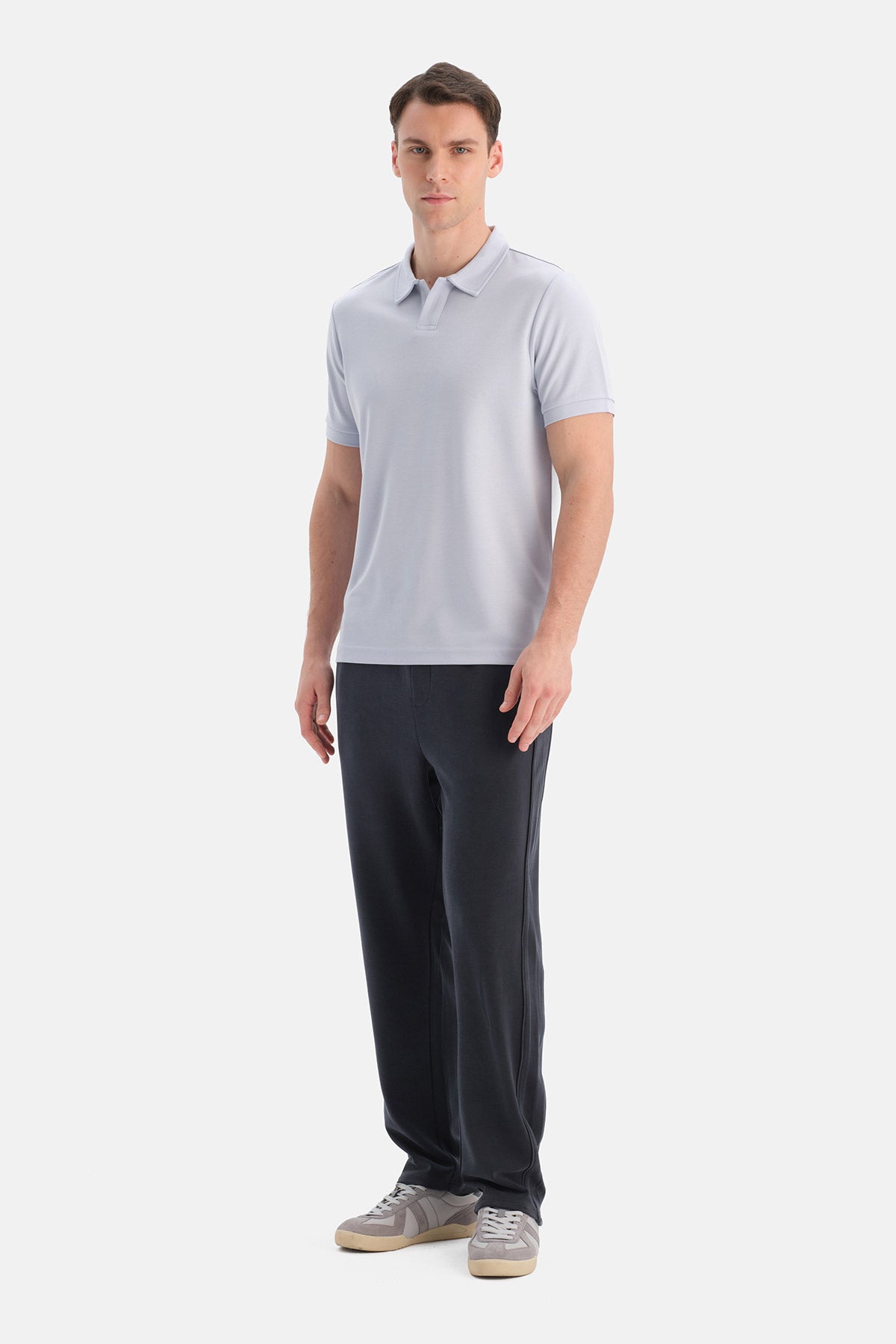 Siyah Lyocell Karışımlı Pantolon