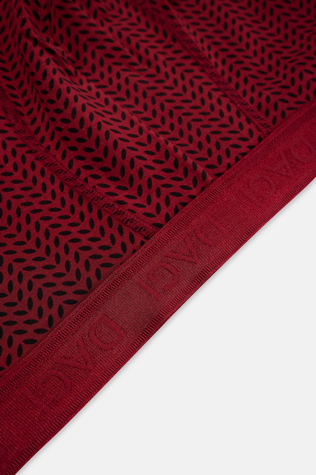 Kırmızı-Siyah 3'lu Desenli Micro Modal Boxer
