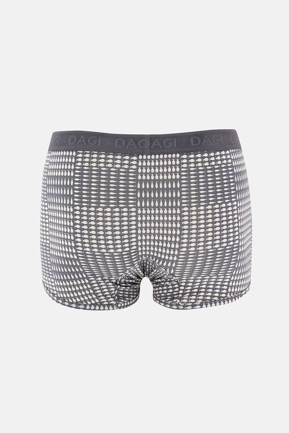 Gri Desenli Micro Modal Boxer