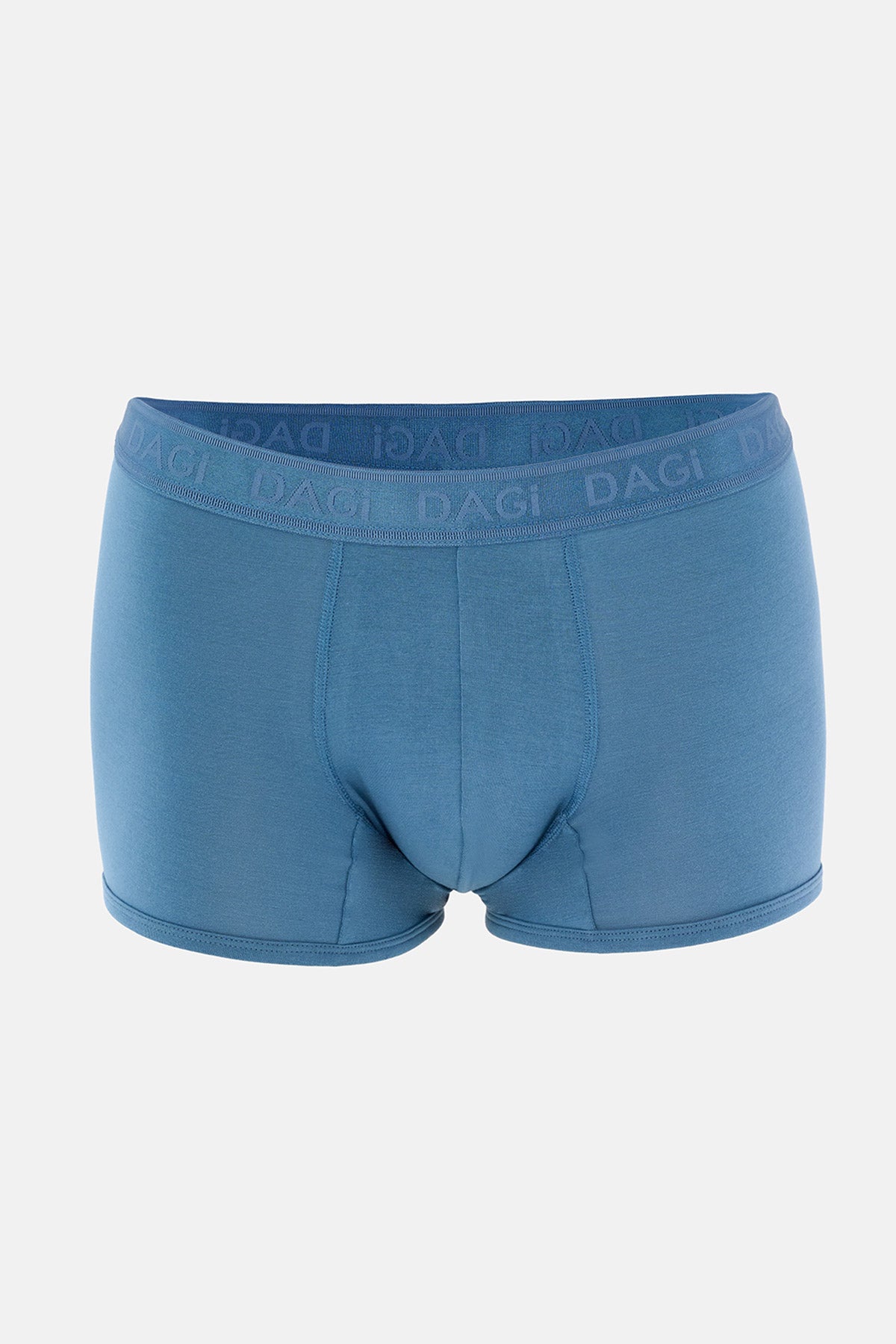 Açık Mavi-Mavi 3'lu Düz Micro Modal Boxer