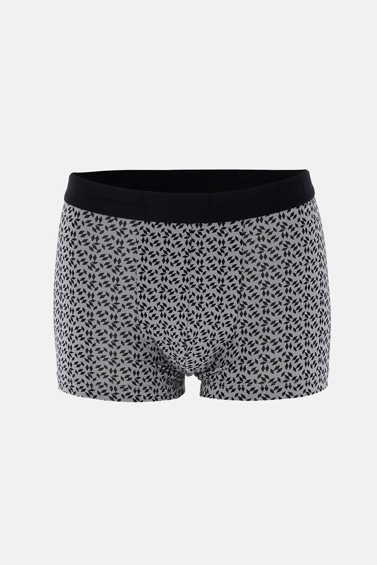 Siyah 2'li Desenli Pamuk Boxer