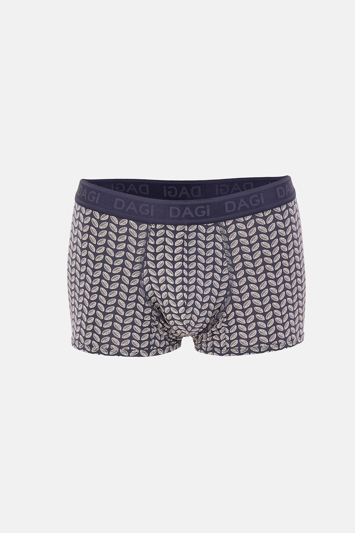 BUZ MAVİSİ-FÜME 3'lü Desenli Micro Modal Boxer