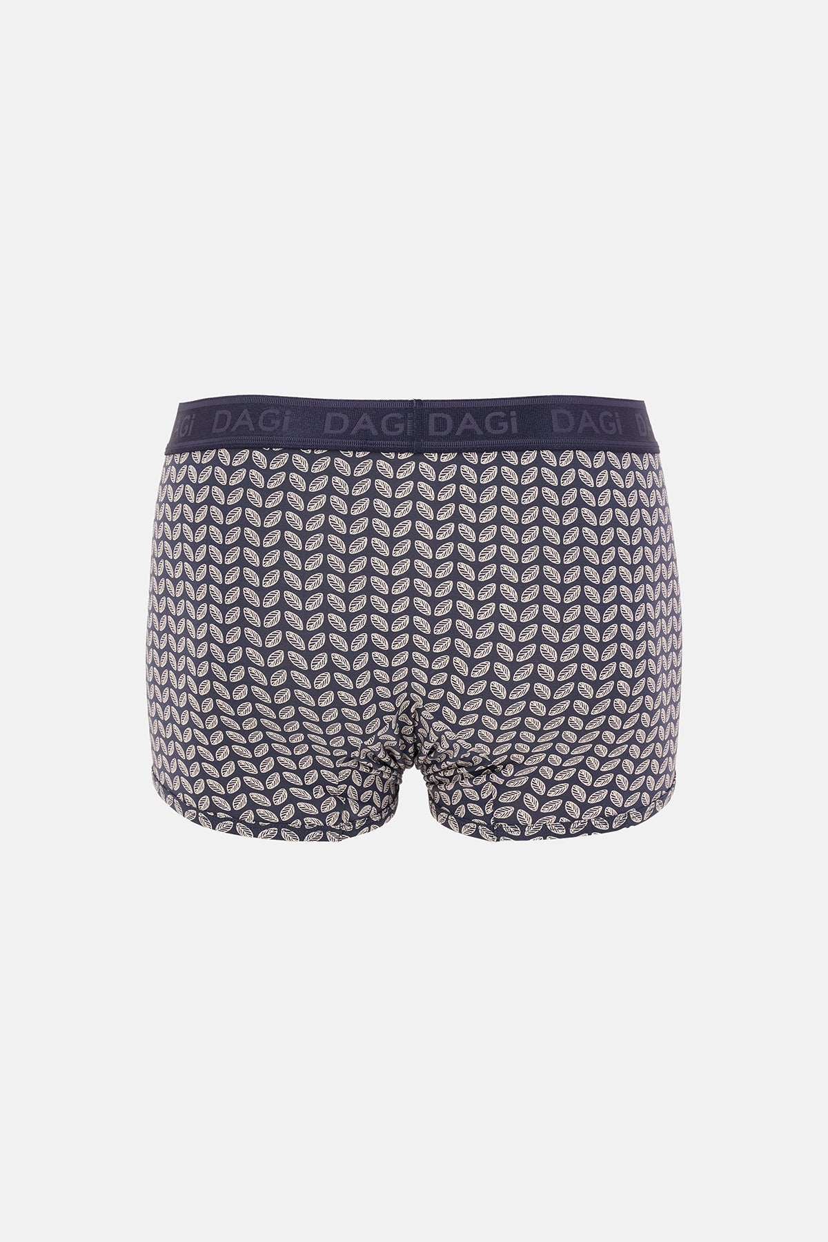 BUZ MAVİSİ-FÜME 3'lü Desenli Micro Modal Boxer